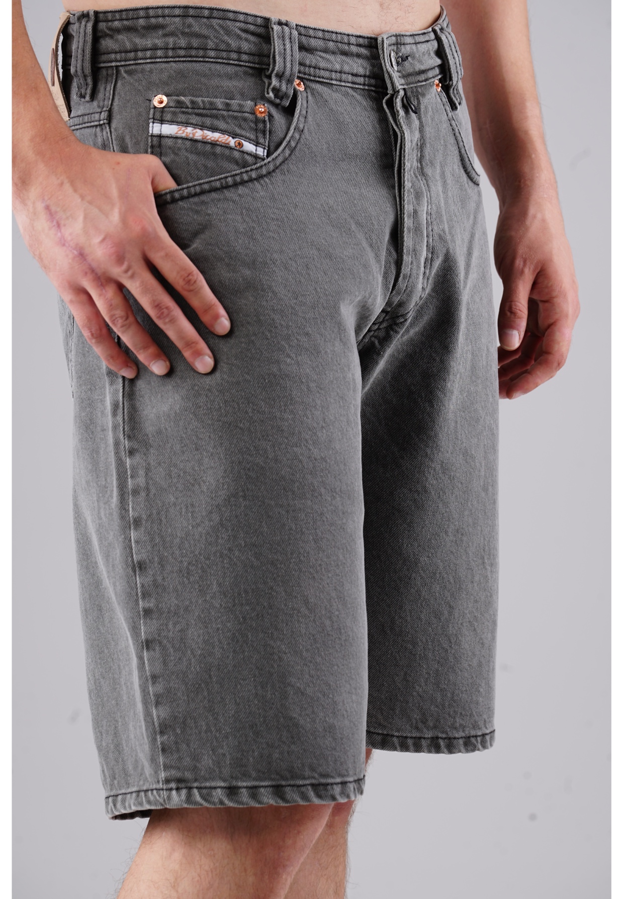 Picaldi Zicco 471 Drift Herren Jeansshorts - Relaxed Fit in Dusty Graphite W40