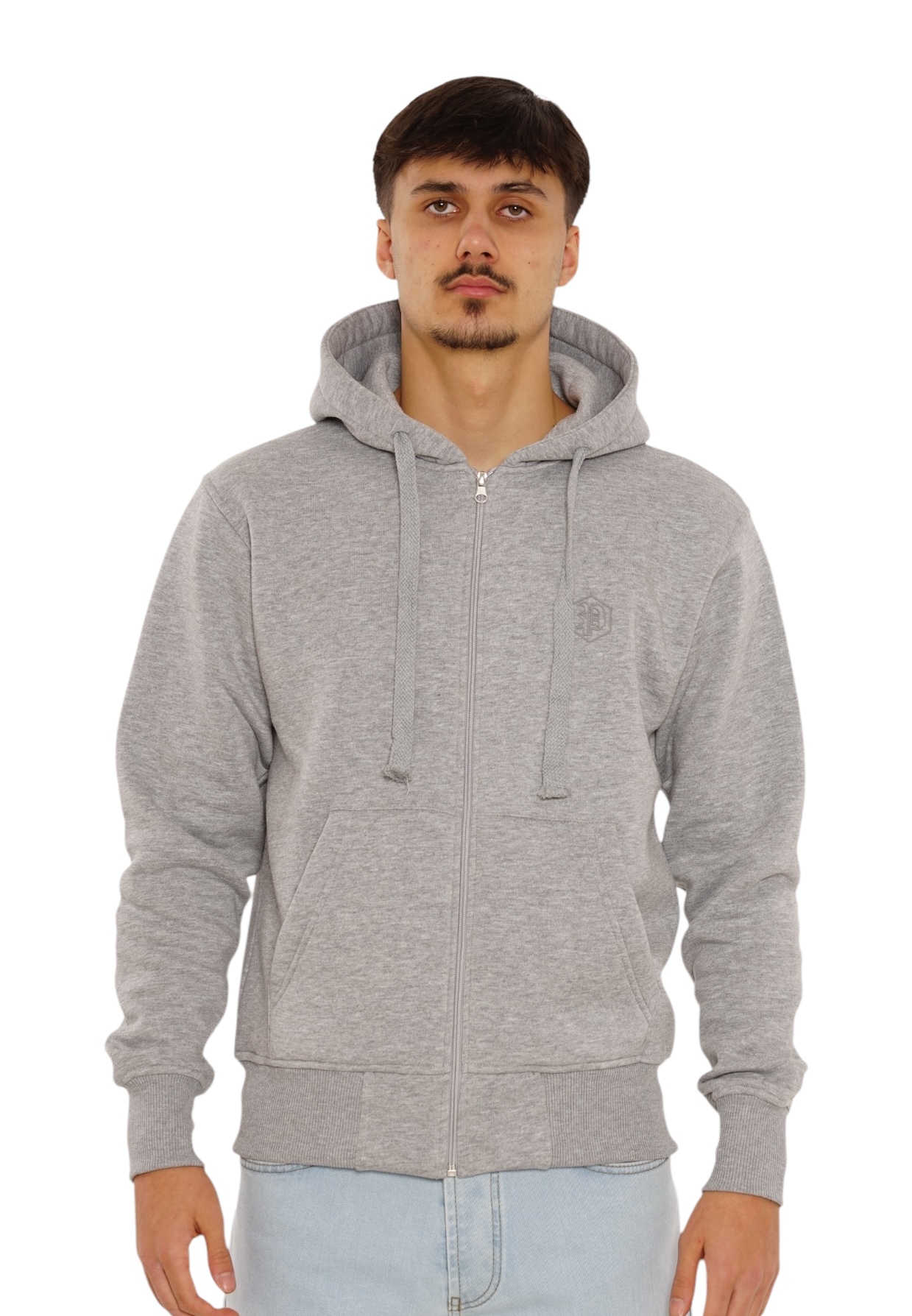 Picaldi Herren Zip Hoodie Hustle Grey XXL