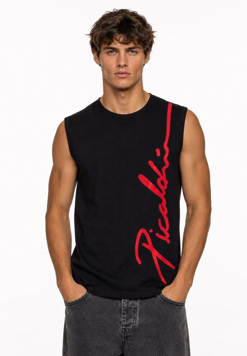 Picaldi Herren Tank Top Shirt Male black