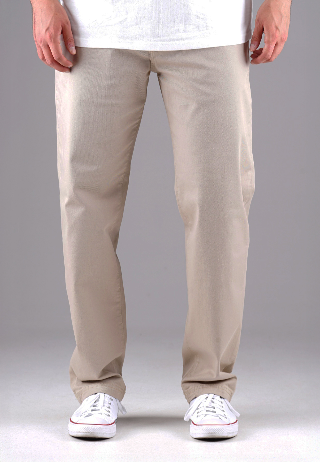 Picaldi Zicco  472 Glow Ecru Herren Hose – Relaxed Carrot Fit in Beige W40-L32