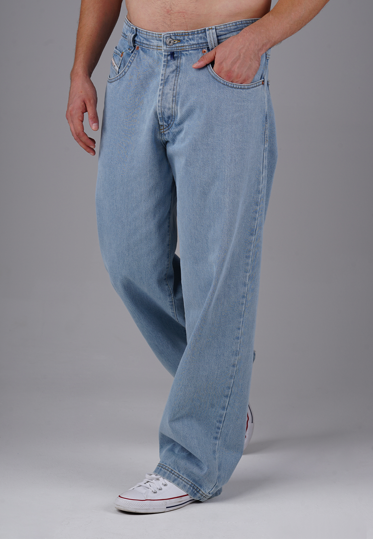 Picaldi Zicco 474 Salvador Herrenjeans - Baggy Fit mit Straight Leg in Light Blue W27-L30