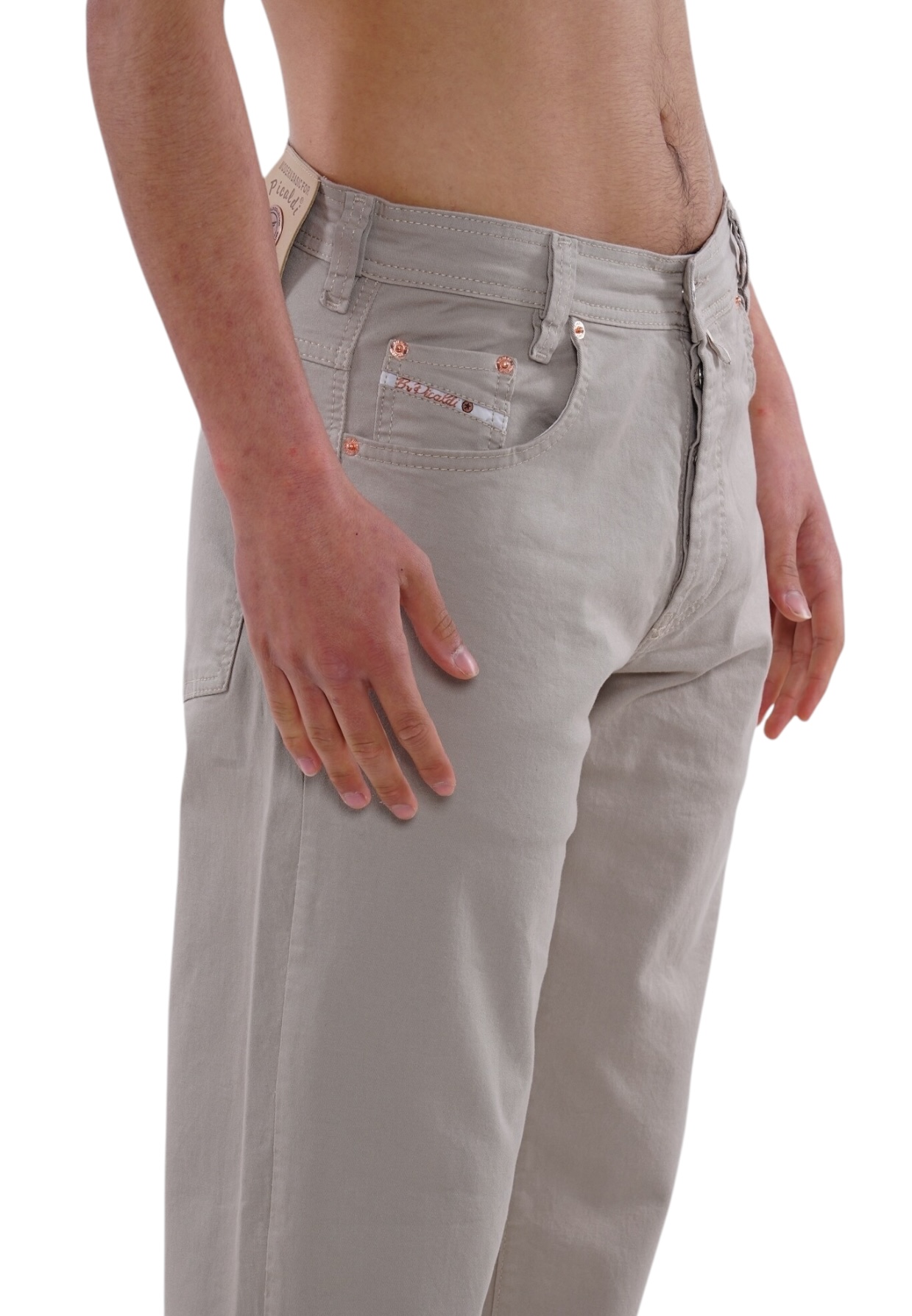 Picaldi Herren Jeans Zicco 472 Gabardine Glow Ecru W40-L32