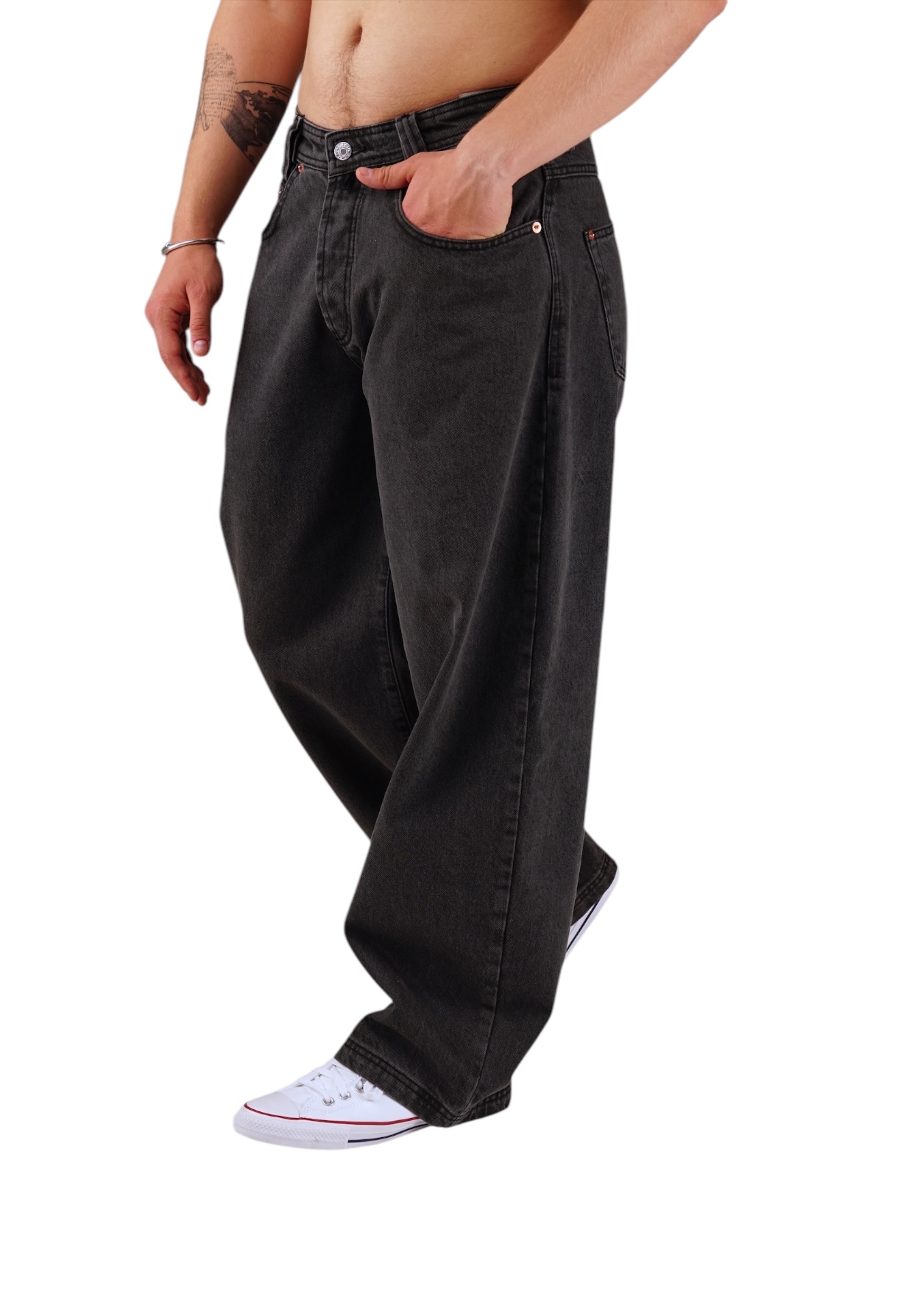 Picaldi Herren Jeans Baggy Zicco 475 Shadow wash anthracite W36-L32
