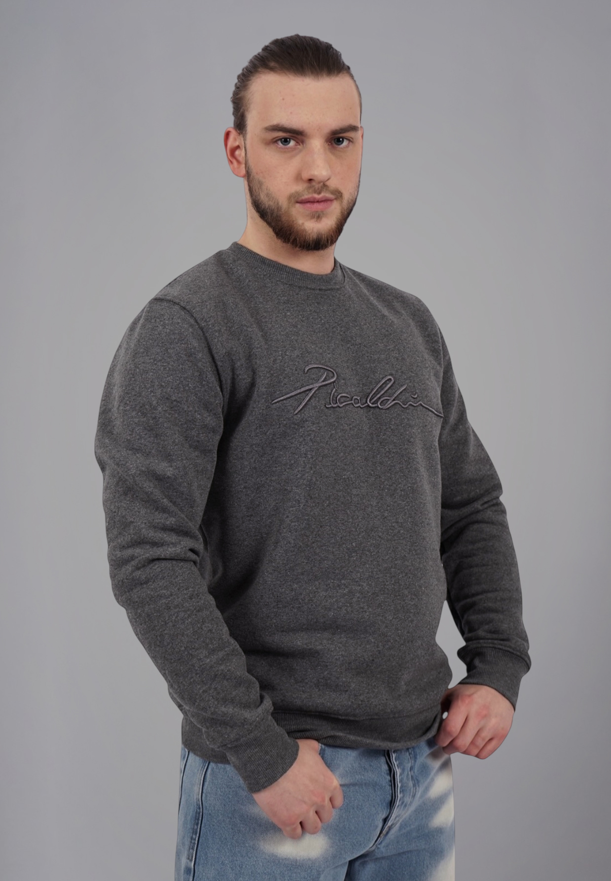 Picaldi Herren Sweatshirt Signature anthracite