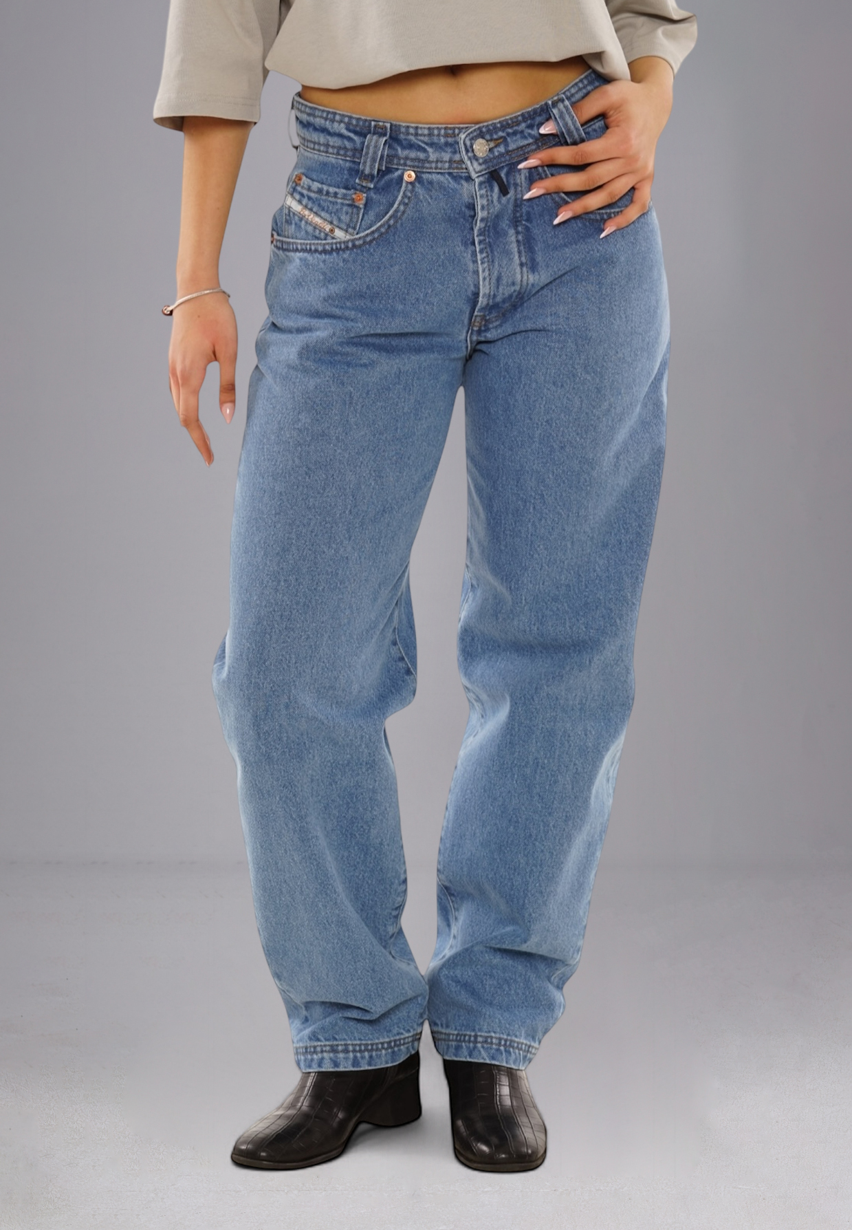 Picaldi Zicco 471 Detroit Damen Jeans – Loose Tapered Fit Dark Blue W28-L30