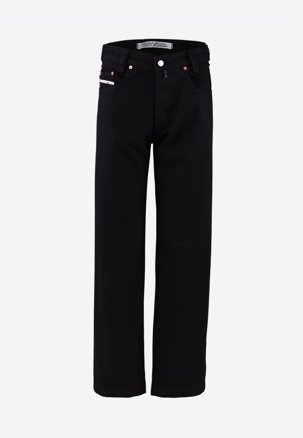 Picaldi Zicco 474 Black Herrenjeans - Baggy Fit mit Straight Leg in Clean Black W40-L34