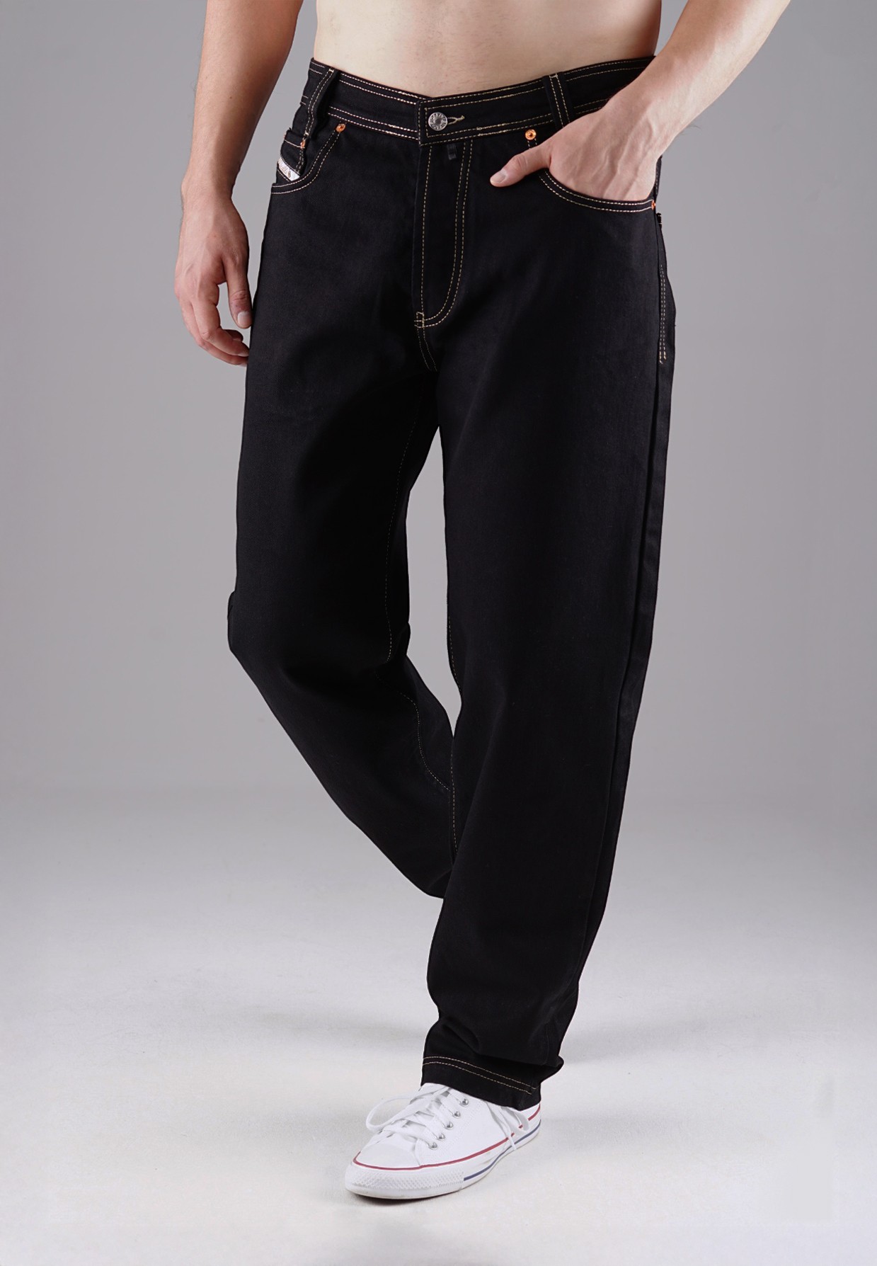 Picaldi Herren Jeans Zicco 472 Whiteline black W46-L32