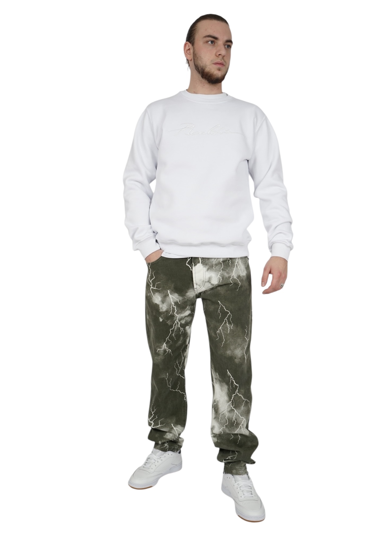 Picaldi Herren Jeans Zicco 472 Flash Khaki dark olive tunder wash W40-L32