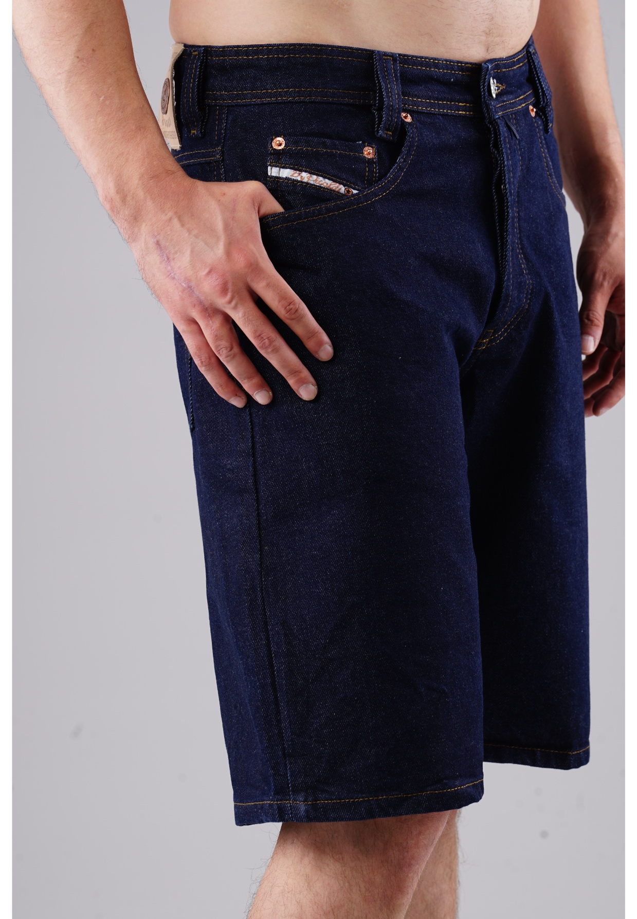Picaldi Zicco 471 Indigo Herren Jeansshorts - Relaxed Fit in Deep Indigo W40