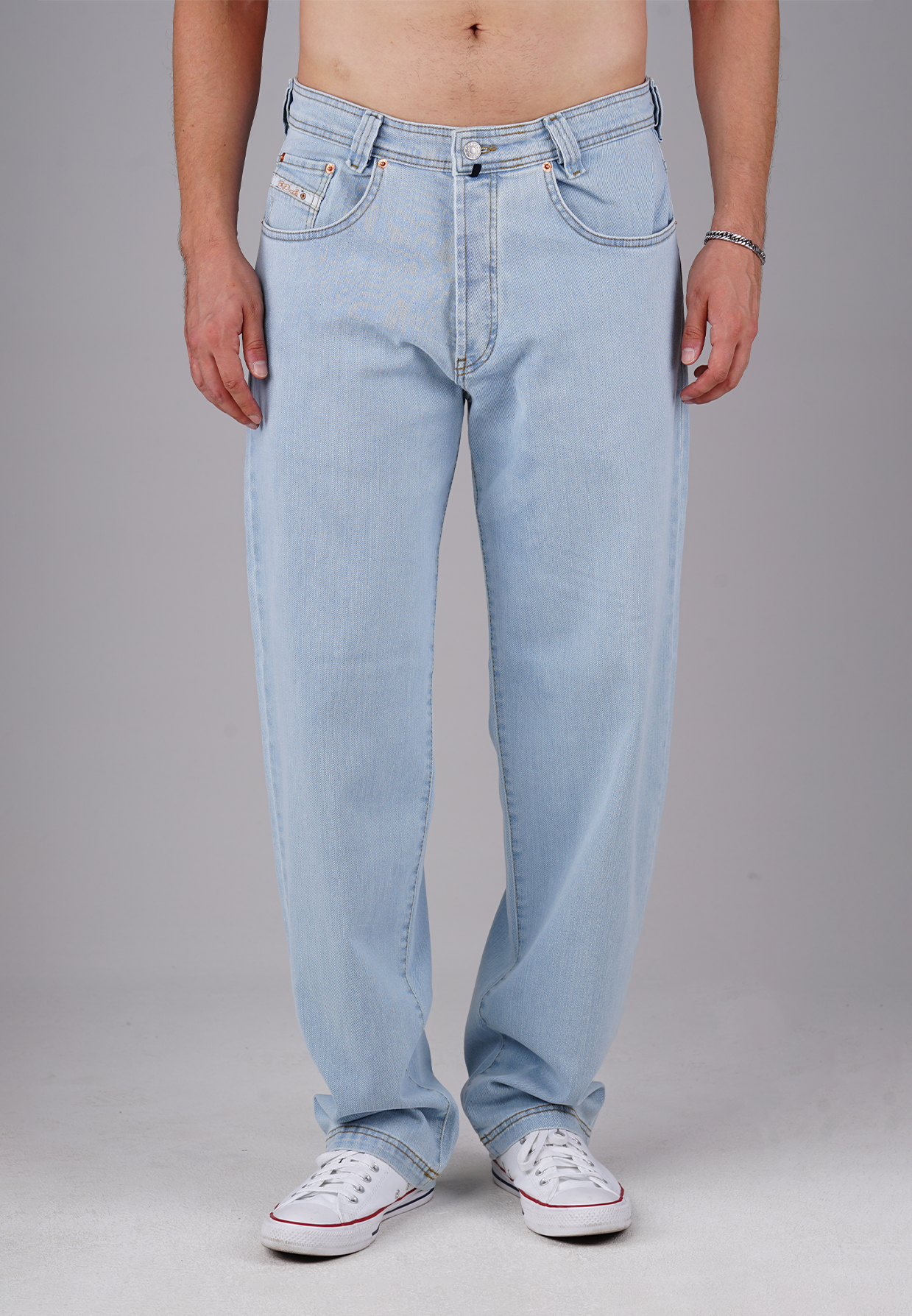 Picaldi Zicco 471 Palesky Herrenjeans - Relaxed-Karottenschnitt in Ice Blue Vintage W42-L32