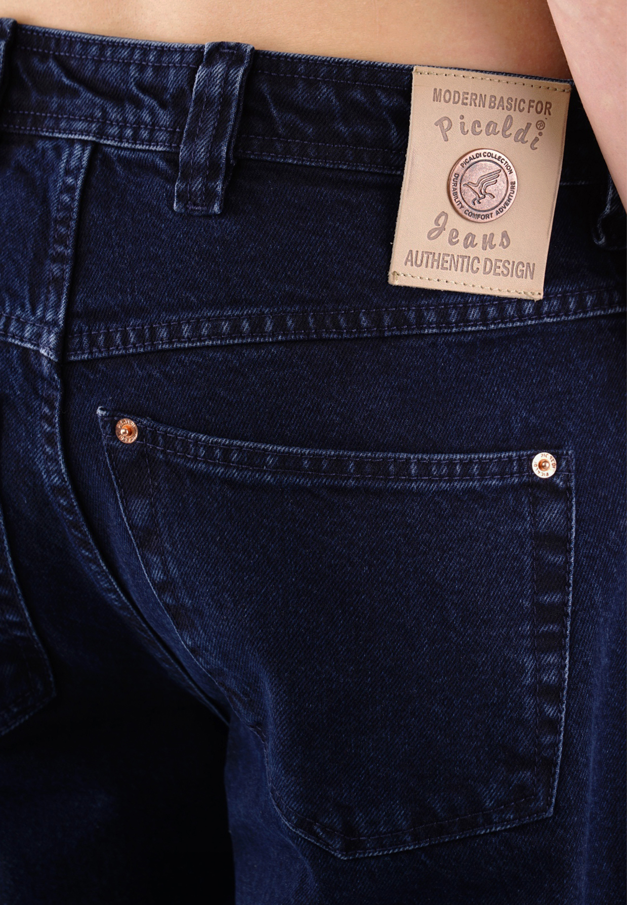 Picaldi Zicco 472 El Paso Herrenjeans - Relaxed Karottenschnitt in Stone Washed Deep Navy