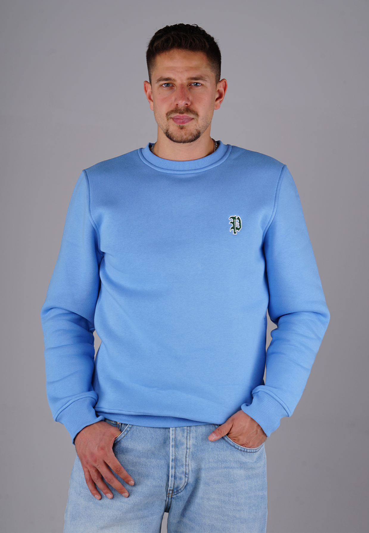Picaldi Herren Sweatshirt P-Label baby blue S