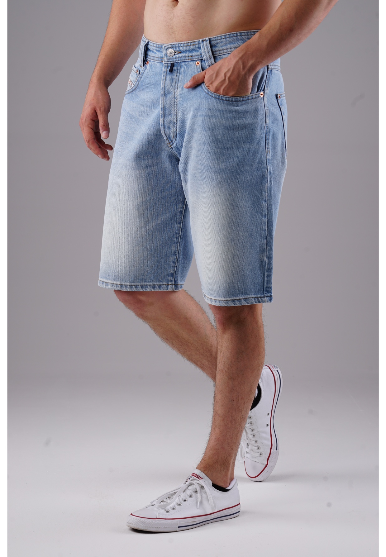 Picaldi Zicco 471 Diamond Herren Jeansshorts - Relaxed Fit in Icewashed Sky W40