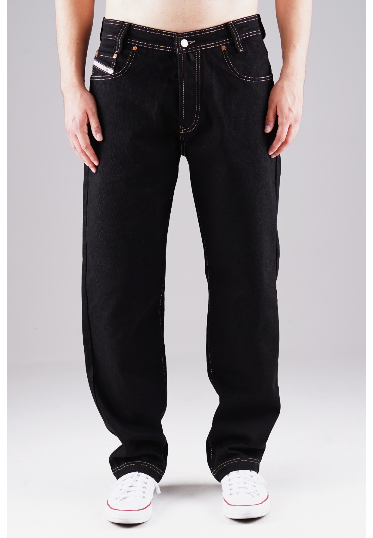 Picaldi Herren Jeans Zicco 472 Whiteline black W46-L32