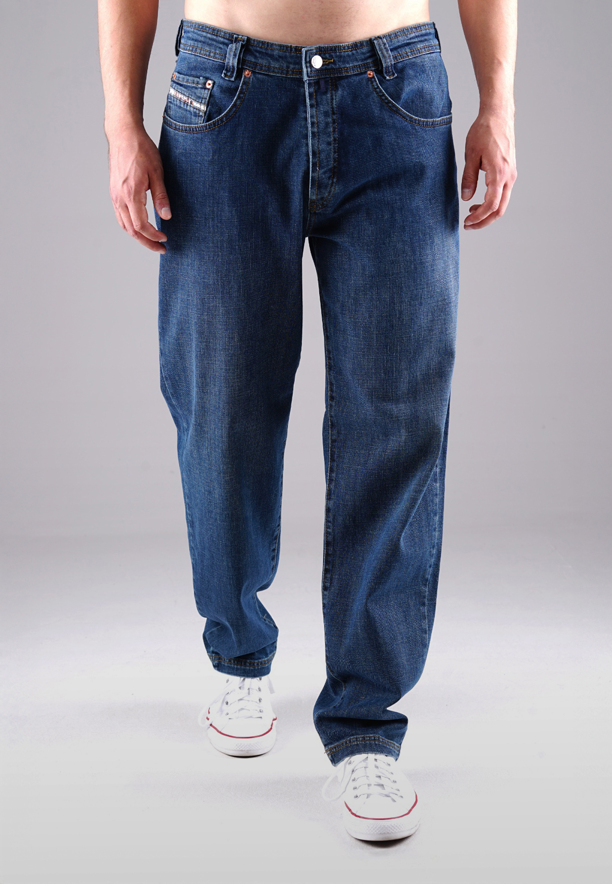 Picaldi Zicco 472 Torzen Herrenjeans – Stretch-Karottenschnitt in Urban Indigo Stone