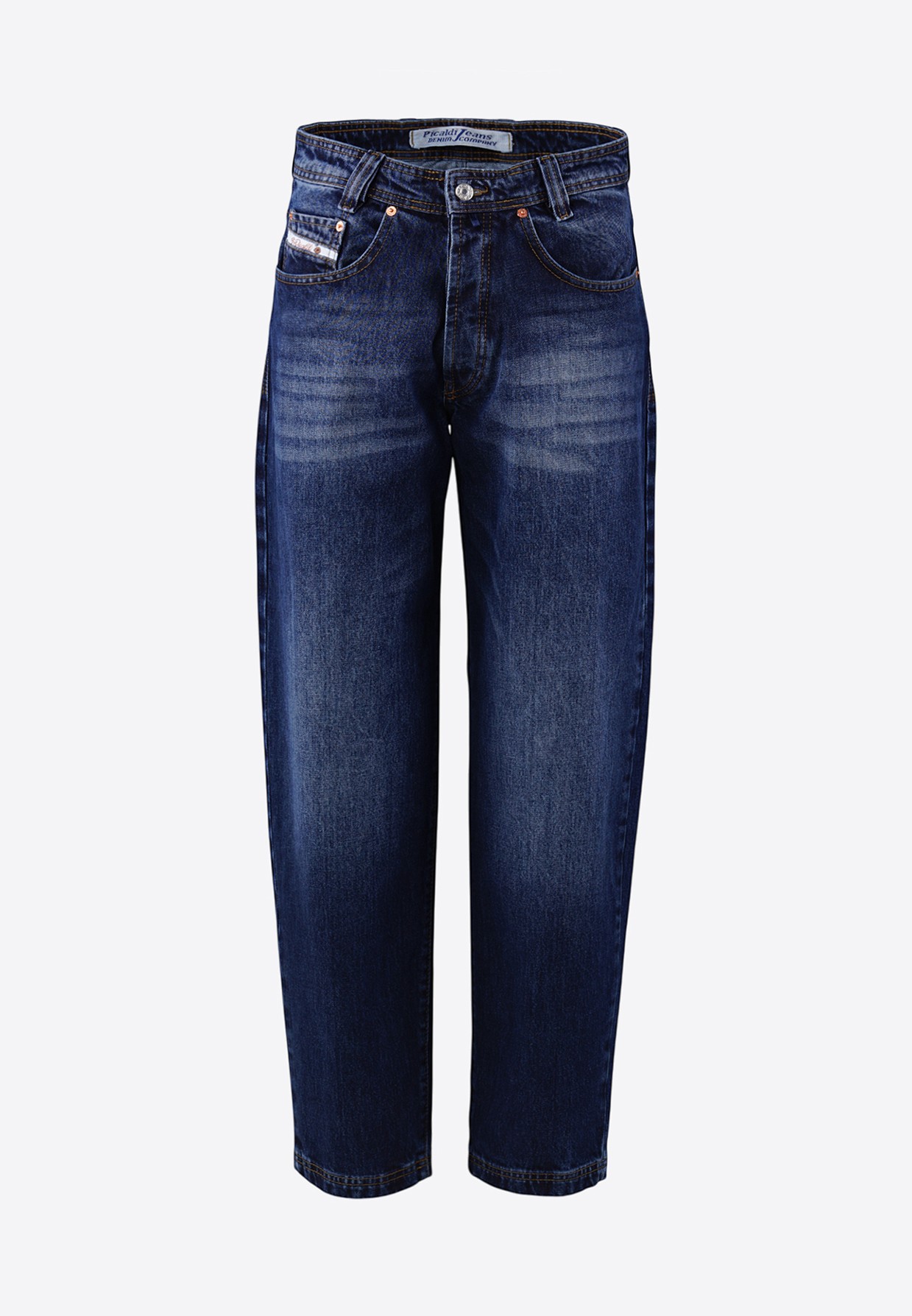 Picaldi Zicco 471 Hurricane Herren Jeans – Loose Tapered Fit Washed Dark Blue W42-L32