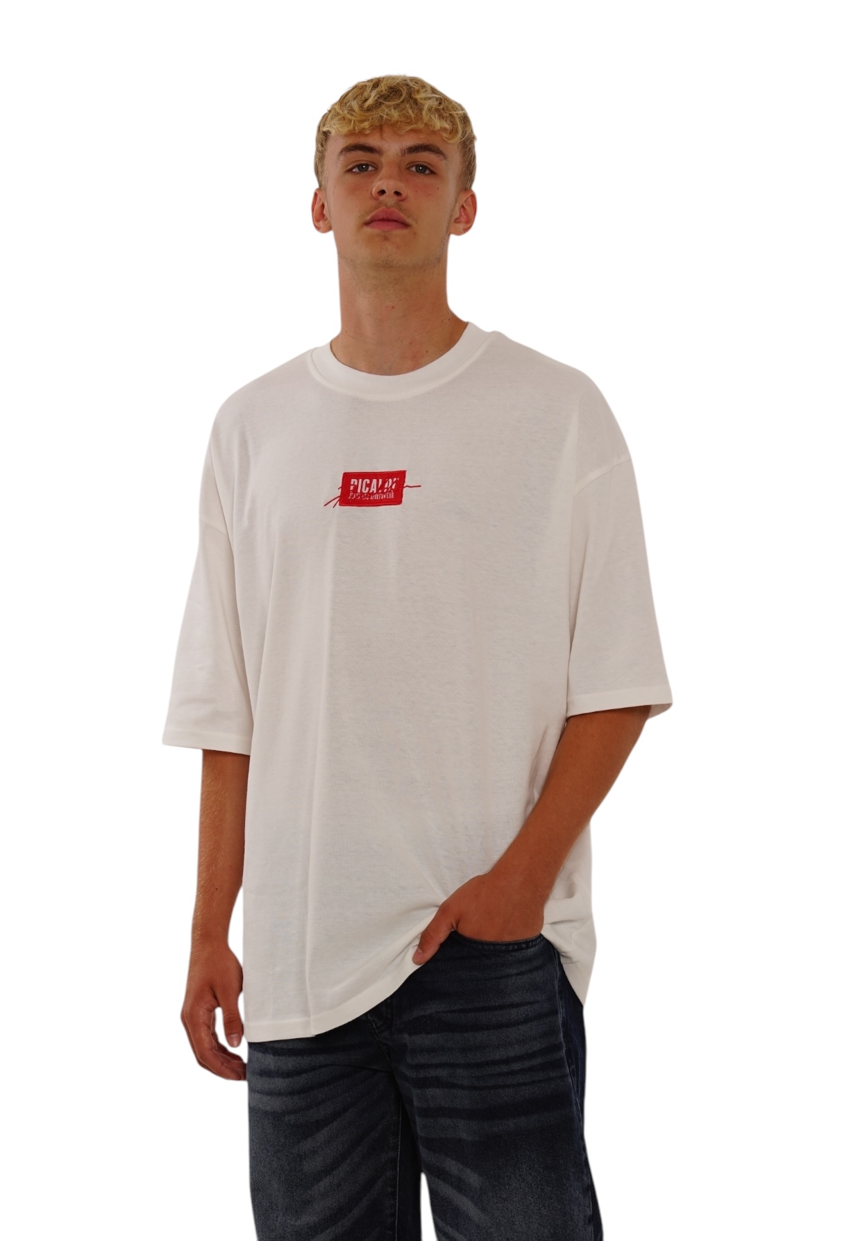 Picaldi Herren T-Shirt Oversize Emphasize Off White XXL