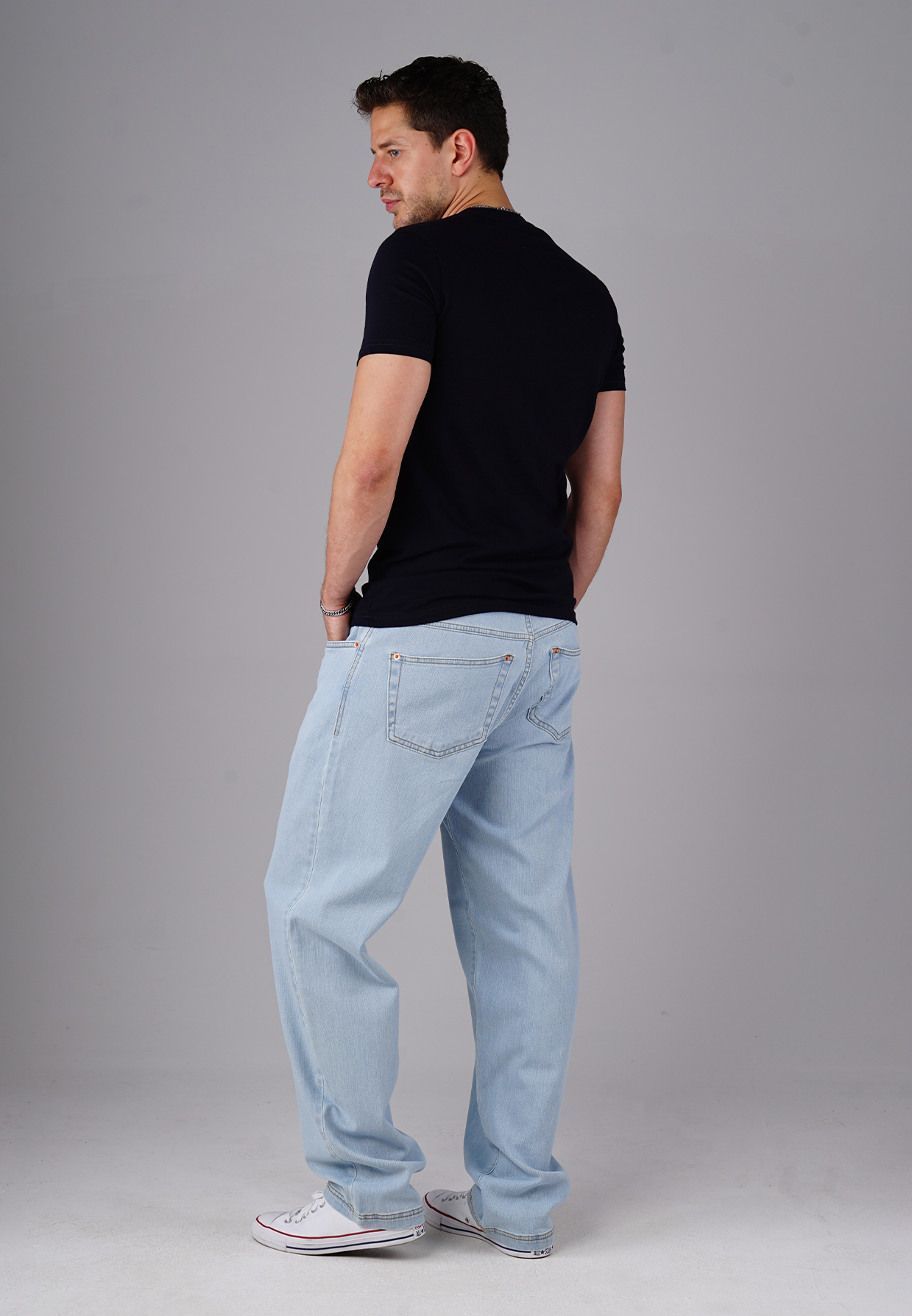 Picaldi Zicco 471 Palesky Herrenjeans - Stretch-Karottenschnitt in Ice Blue Vintage