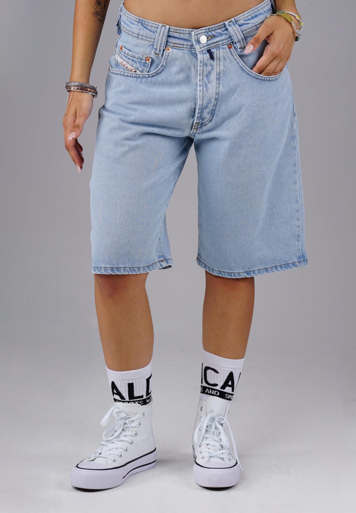 Picaldi Zicco 471 Moon Damen Jeansshorts – Relaxed Fit – Ice Blue Vintage W40