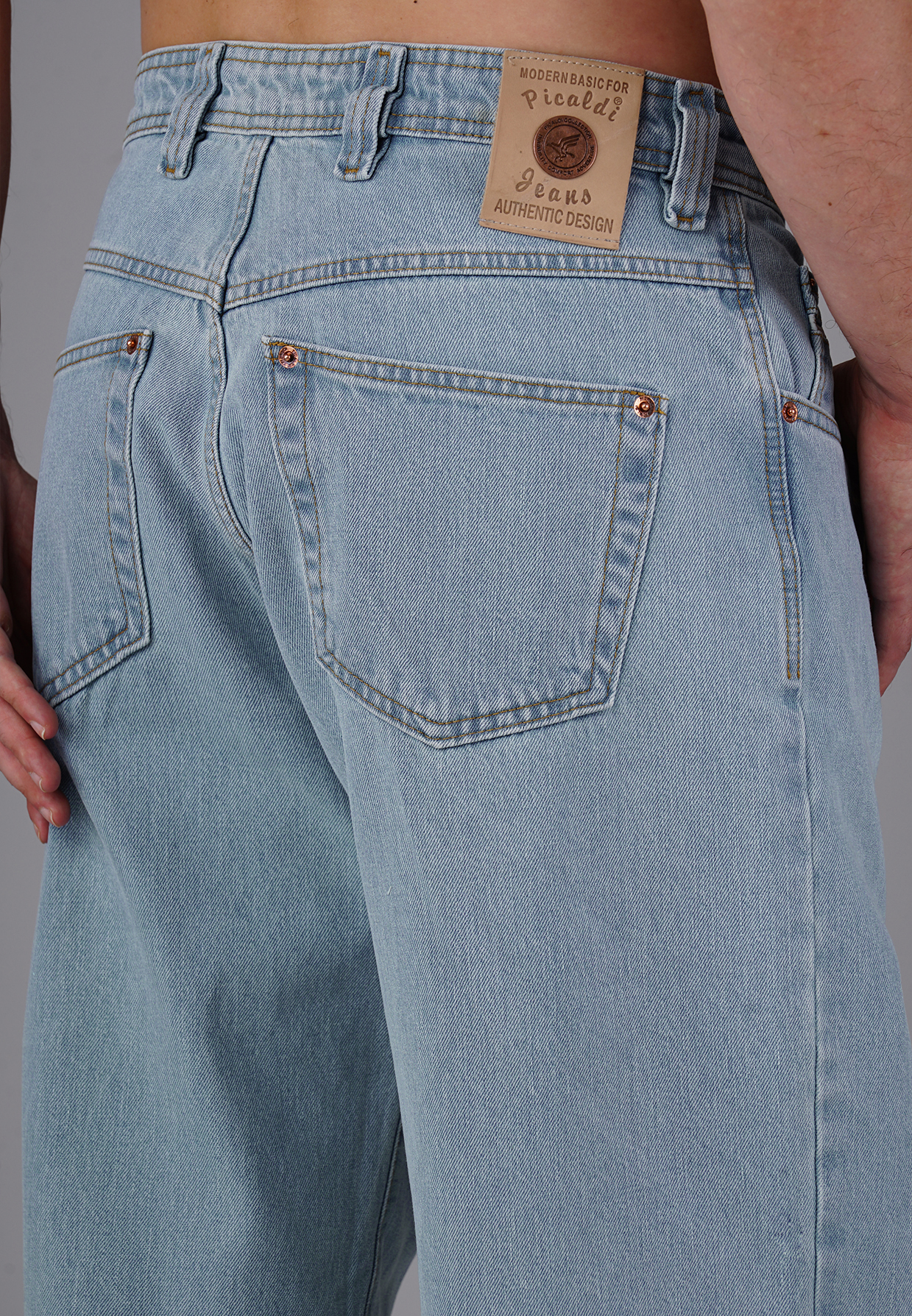 Picaldi Zicco 474 Salvador Herrenjeans - Baggy Fit mit Straight Leg in Light Blue W27-L30