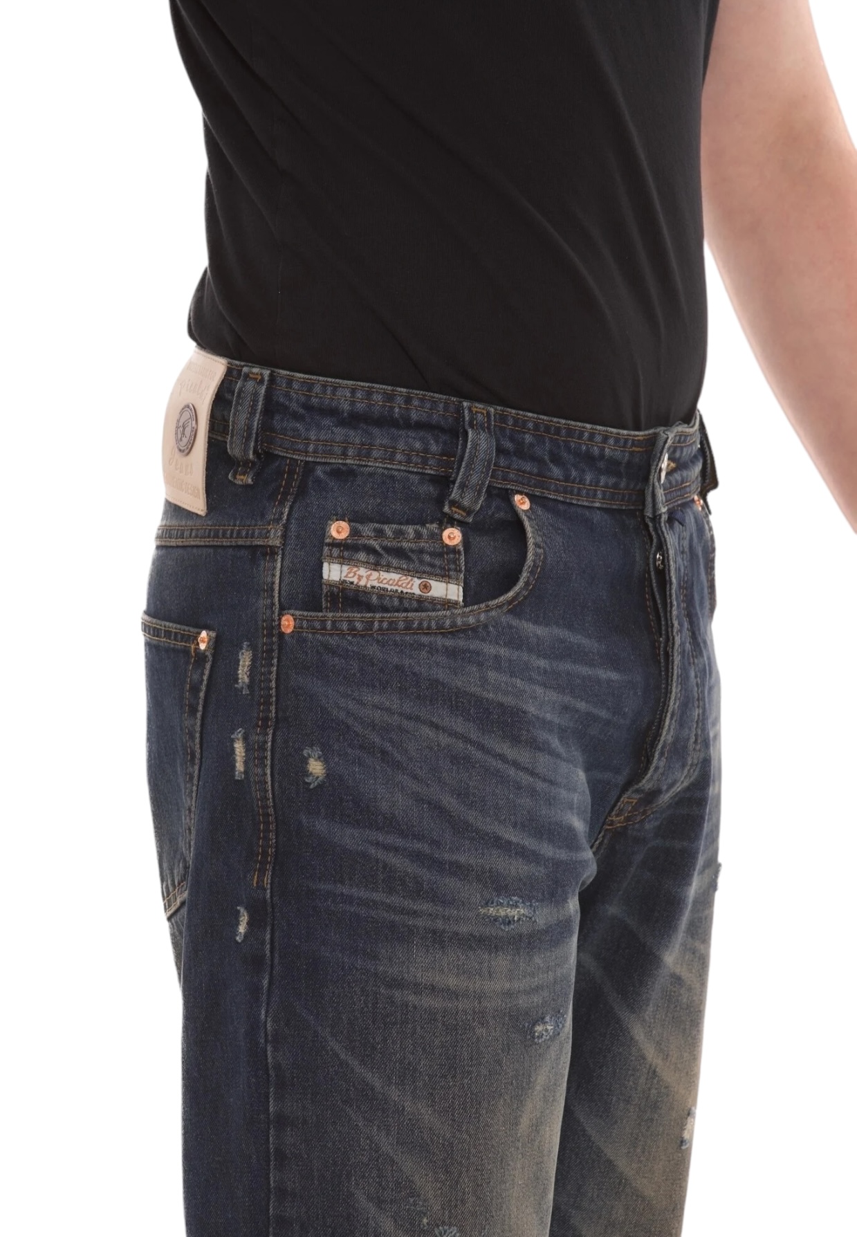 Picaldi Herren Jeans Zicco 472 Austin dark blue dark grey washed W28-L30