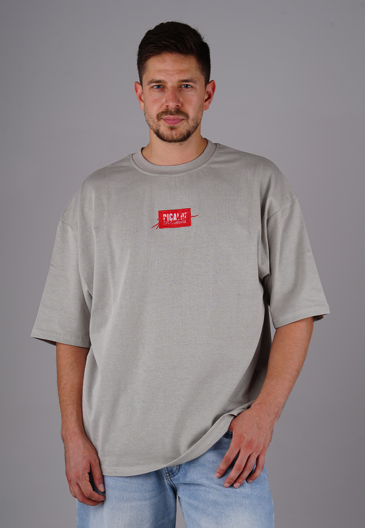 Picaldi Herren T-Shirt Oversize Emphasize grey