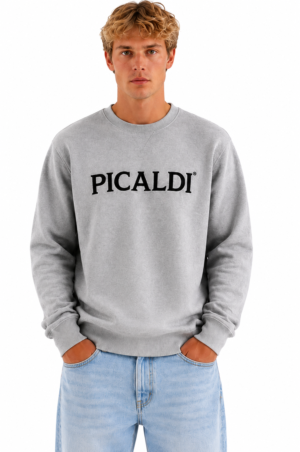 Picaldi Herren Sweatshirt Charlie Grey