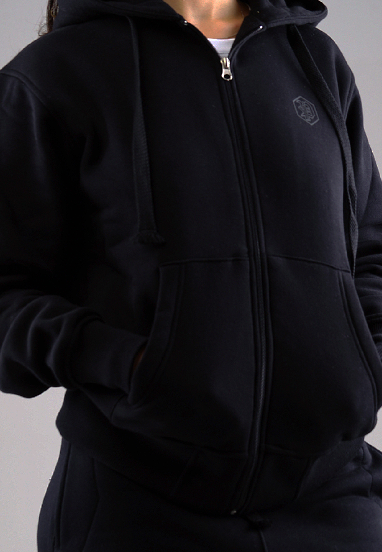 Picaldi Damen Zip Hoodie Hustle Black XXL