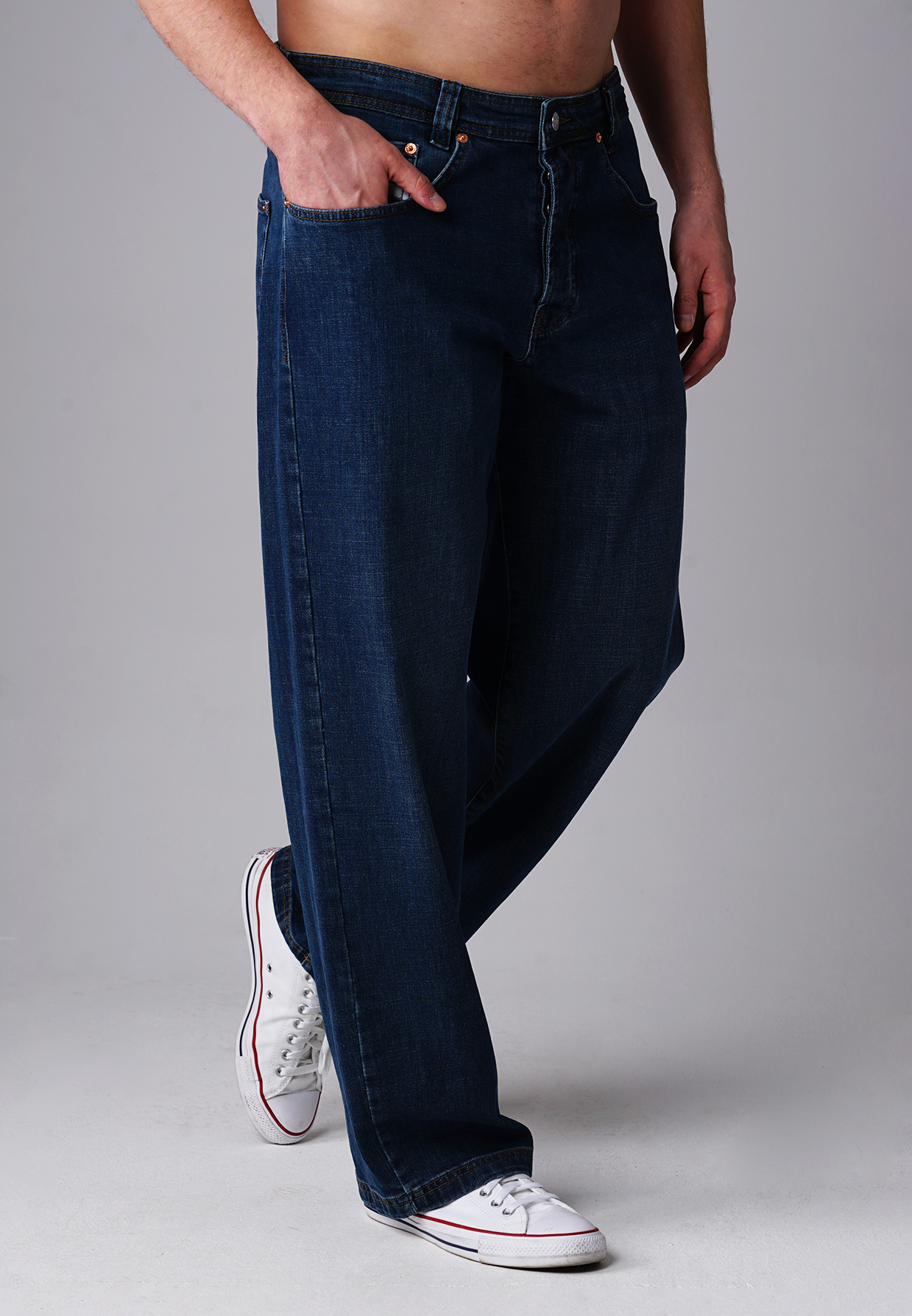 Picaldi Zicco 474 Torzen Herrenjeans - Baggy Fit mit Straight Leg in Urban Indigo Stone