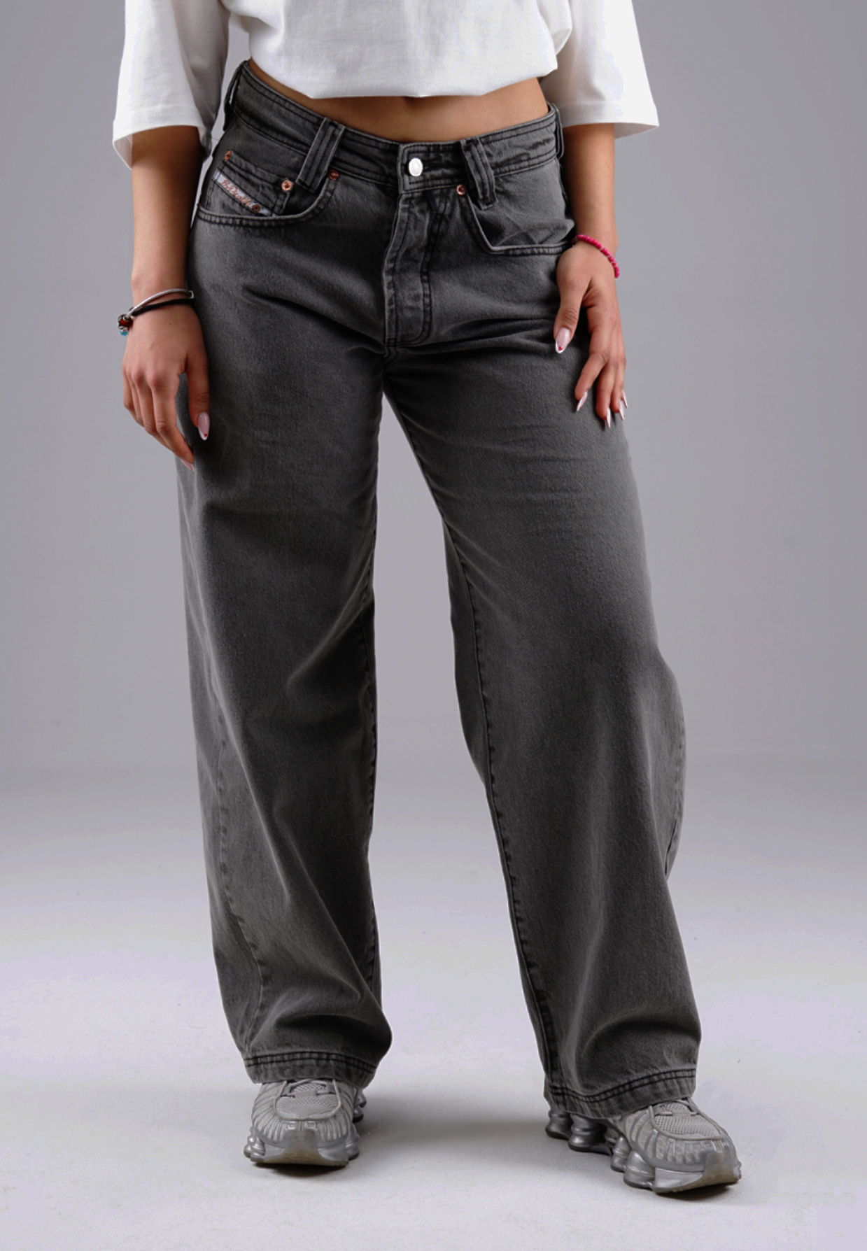 Picaldi Damen Jeans Baggy Zicco 475 Steel washed steel grey W36-L32
