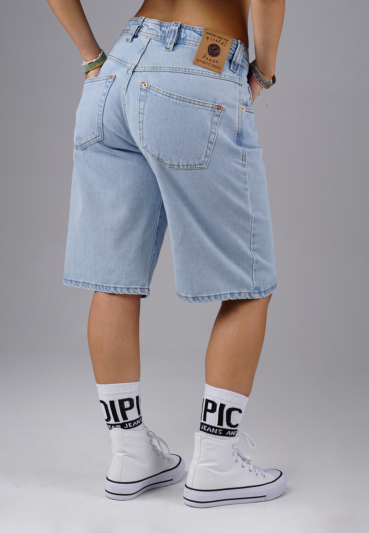 Picaldi Zicco 471 Moon Damen Jeansshorts – Relaxed Fit – Ice Blue Vintage W40