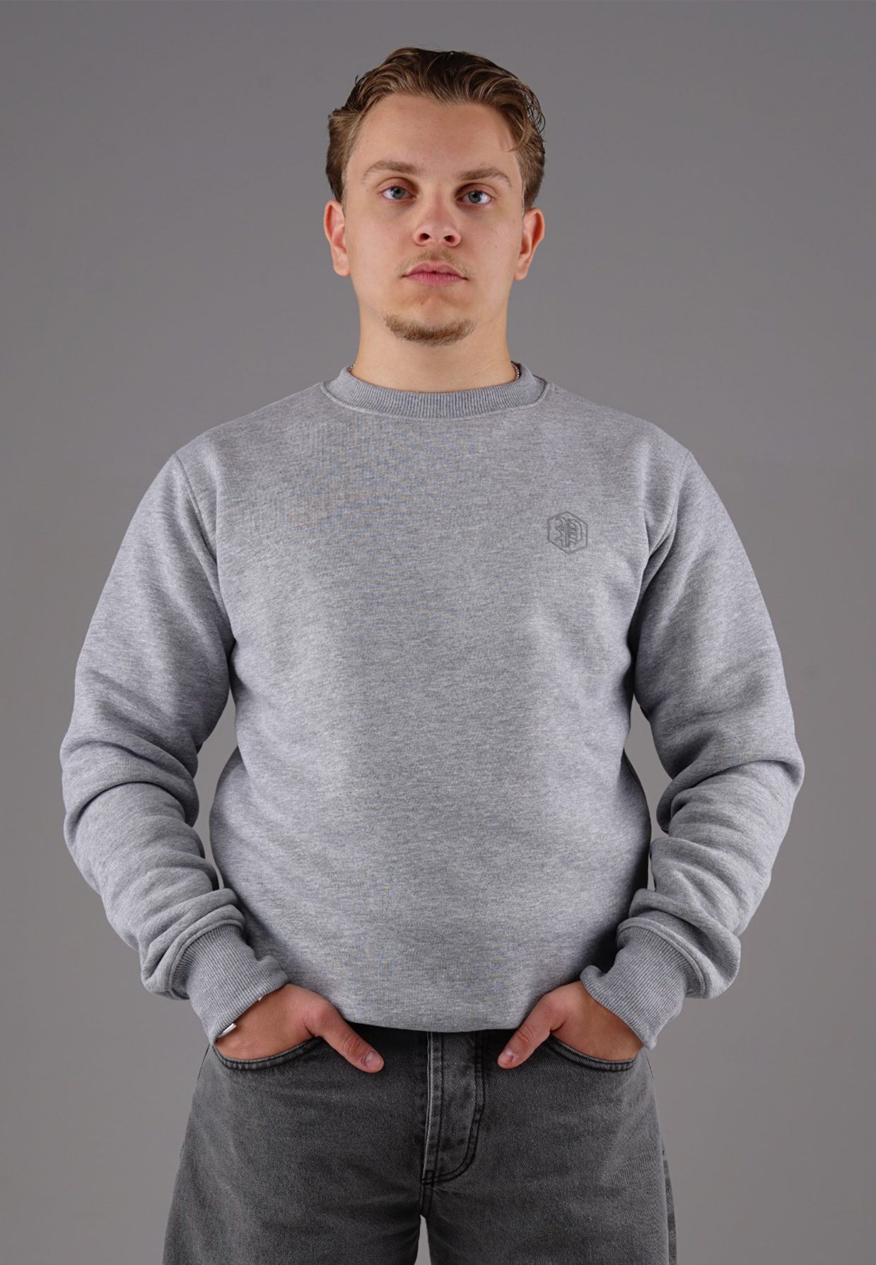 Picaldi Herren Sweatshirt Hustle Grau