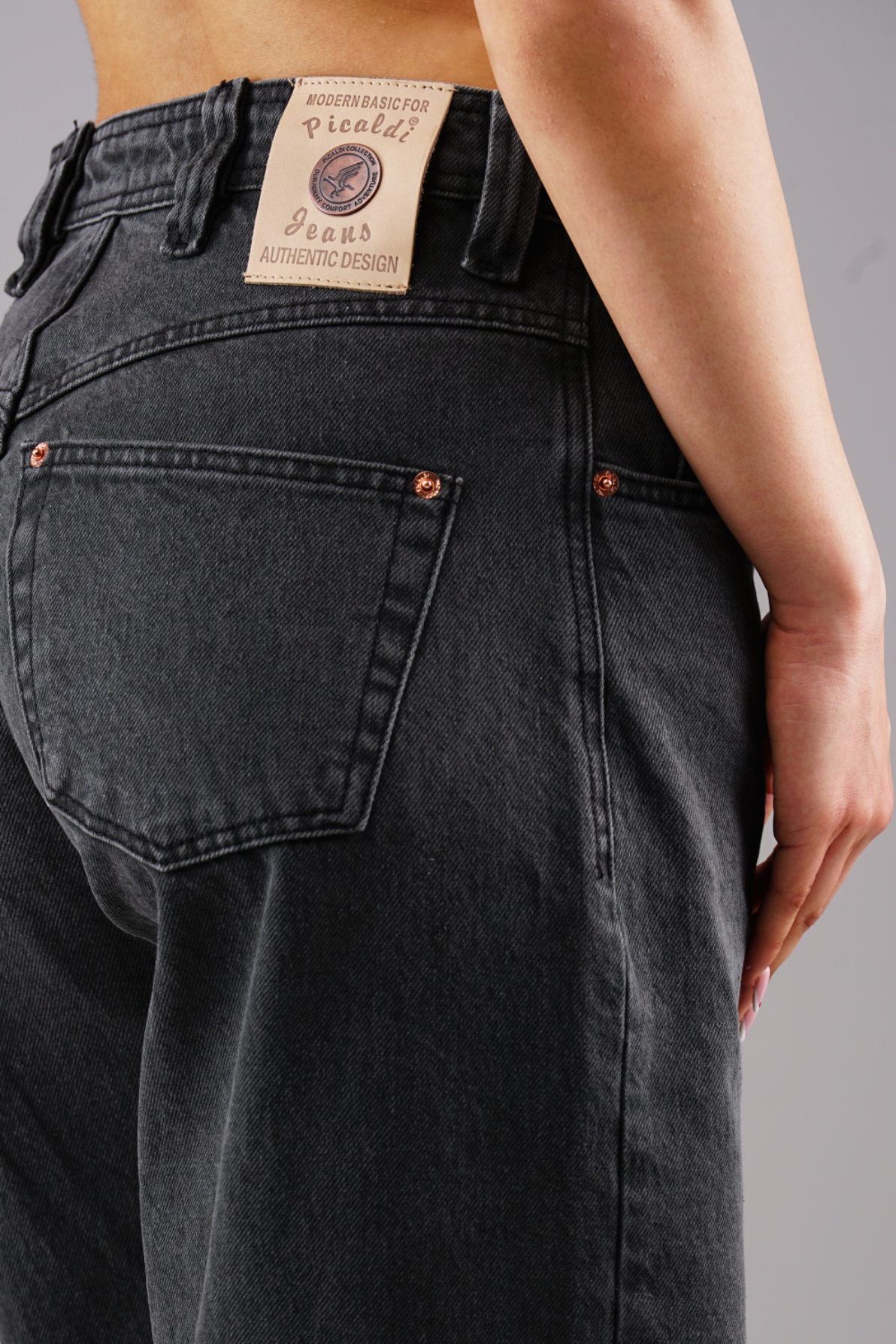 Picaldi Herren Jeans Baggy Zicco 475 Shadow wash anthracite W36-L32