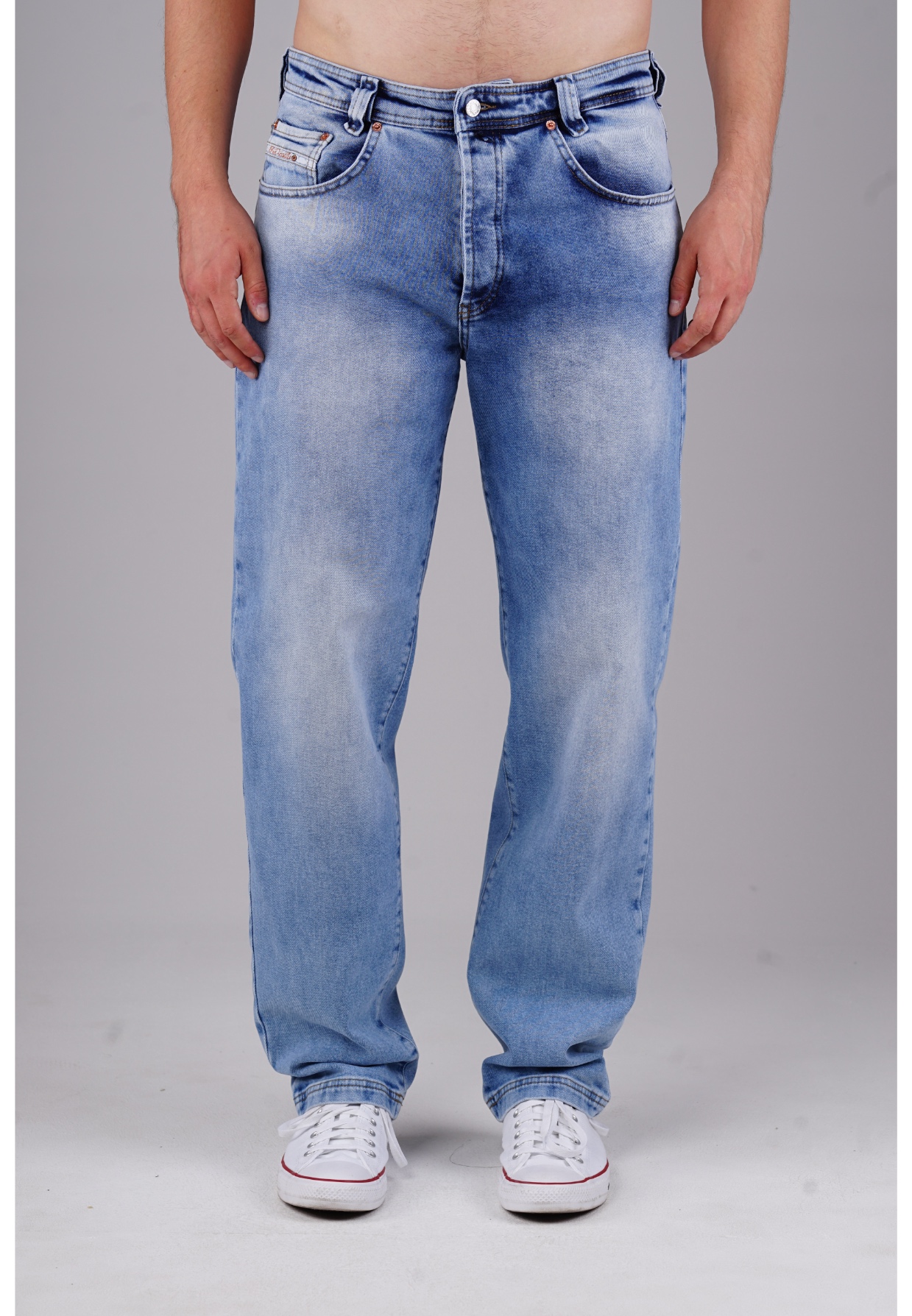 Picaldi Zicco 472 Del Rio Herrenjeans – Stretch-Karottenschnitt in Cadet Grey Blue W42-L32