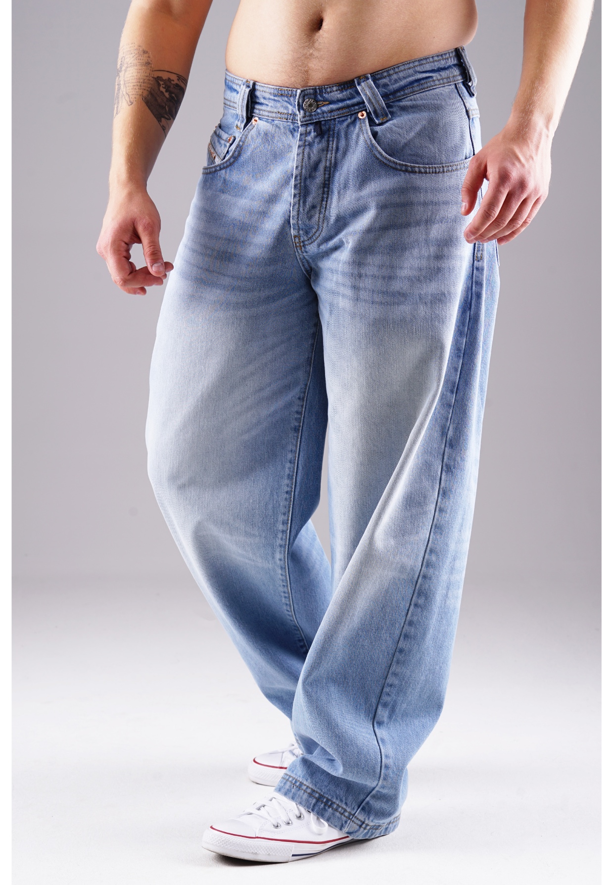 Picaldi Herren Jeans Baggy Zicco 475 Wave washed ocean blue W38-L34