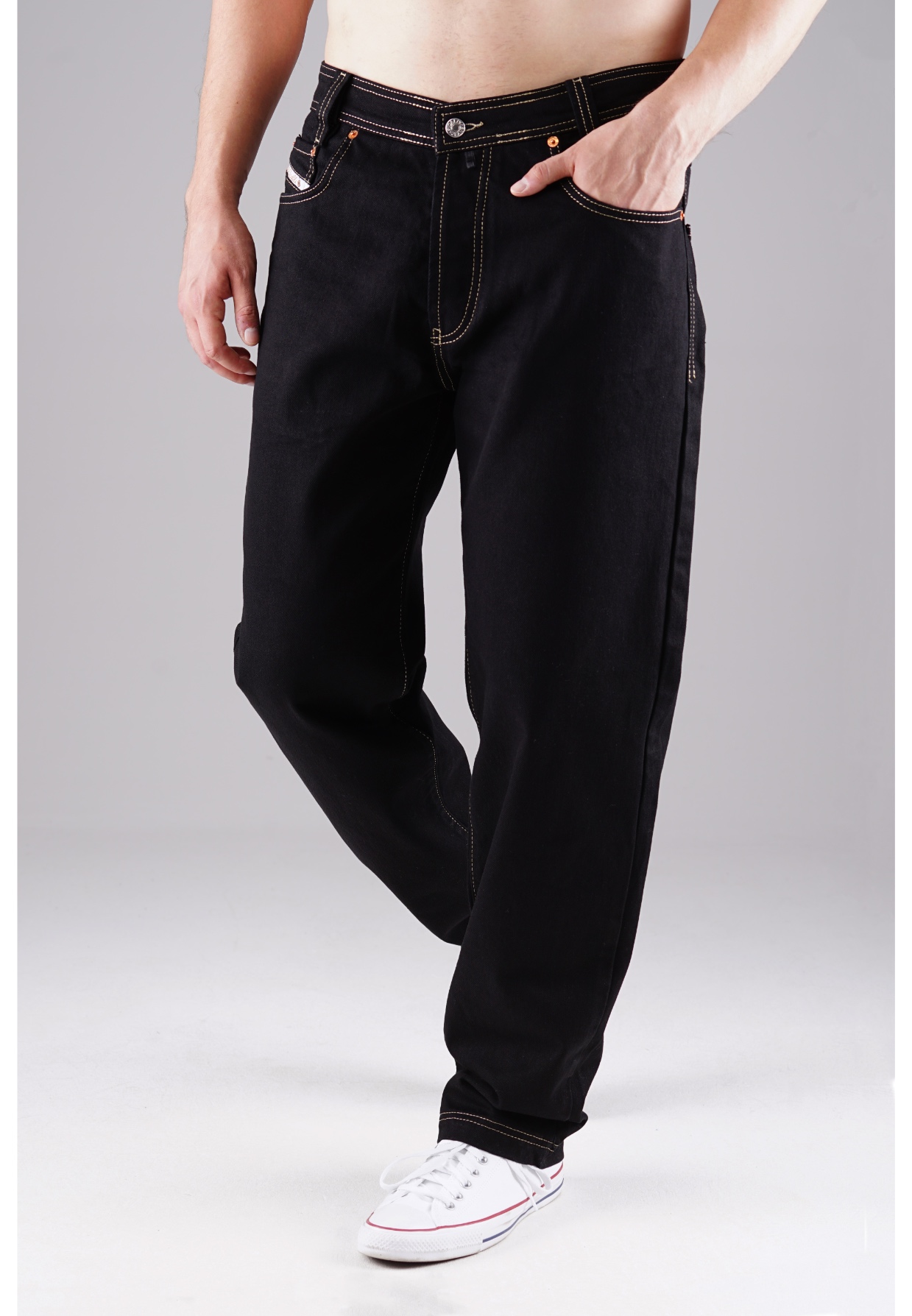 Picaldi Herren Jeans Zicco 472 Whiteline black W46-L32