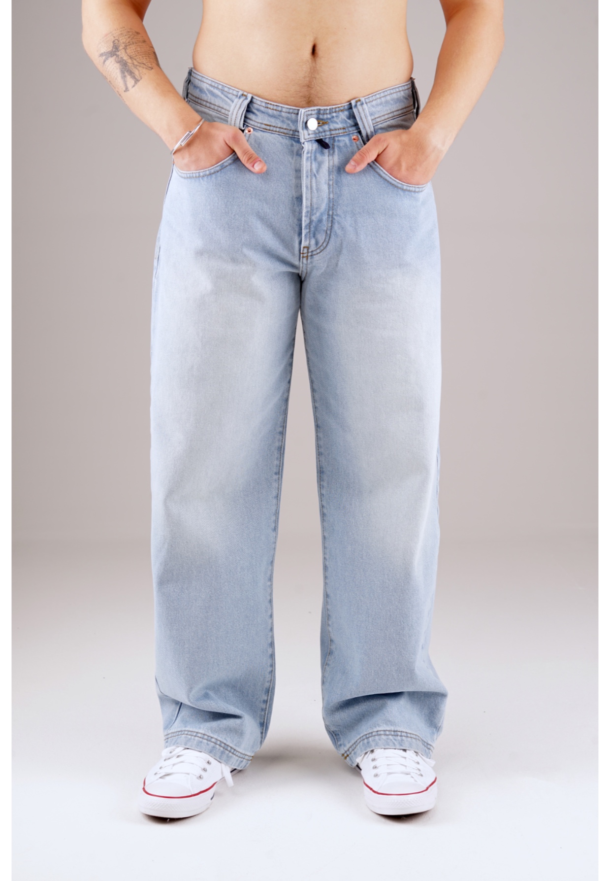 Picaldi Zicco 474 Las Vegas Herrenjeans - Baggy Fit mit Straight Leg in Iced Slate