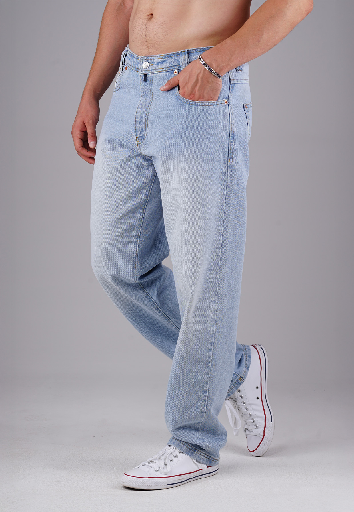 Picaldi Zicco 472 Himalaya Herrenjeans - Relaxed-Karottenschnitt in Slate Grey Blue W28-L30
