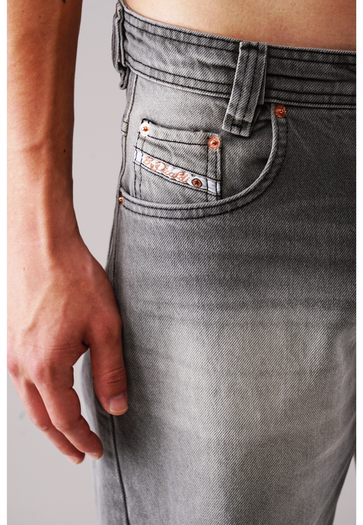 Picaldi Zicco 472 Reyes Herrenjeans - Relaxed-Karottenschnitt in Washed Dark Grey W42-L32