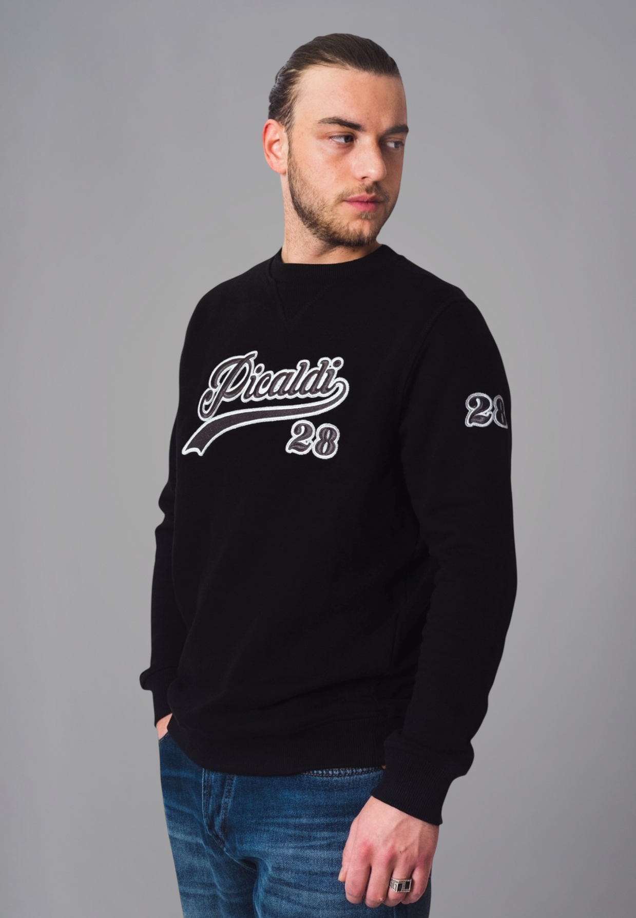 Picaldi Herren Sweatshirt Classical Black