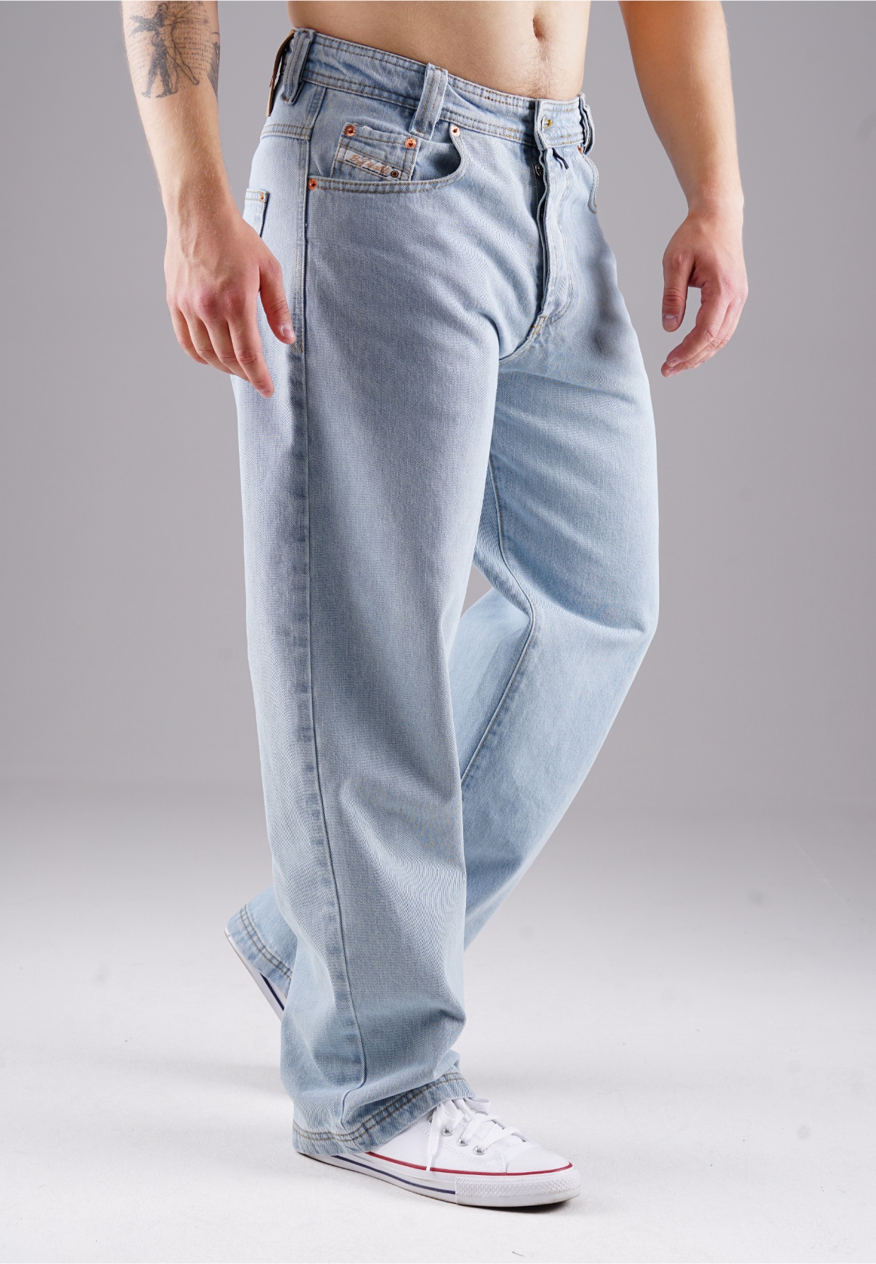 Picaldi Herren Jeans Baggy Zicco 474 Salvador light blue W27-L30