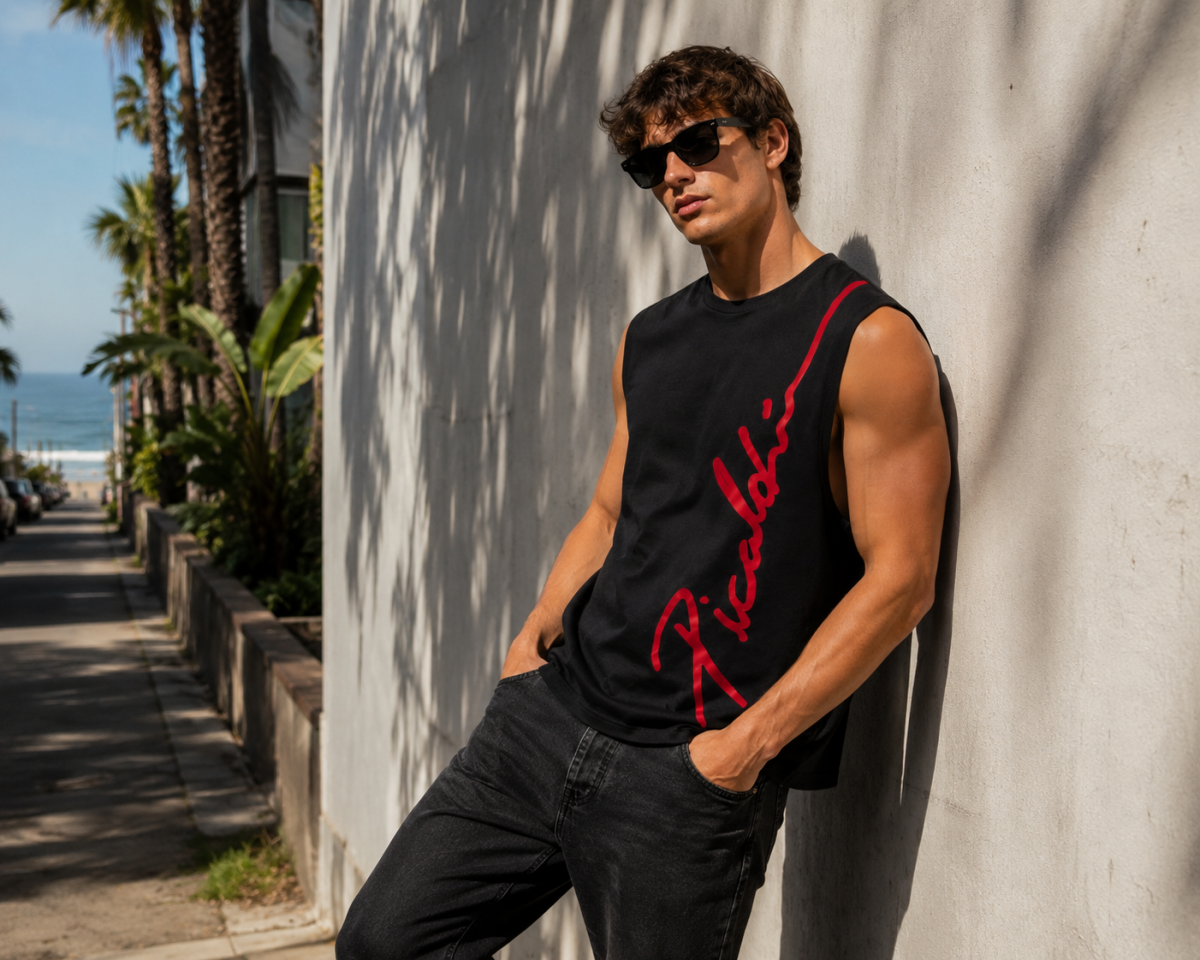 Picaldi Herren Tank Top Shirt Male black