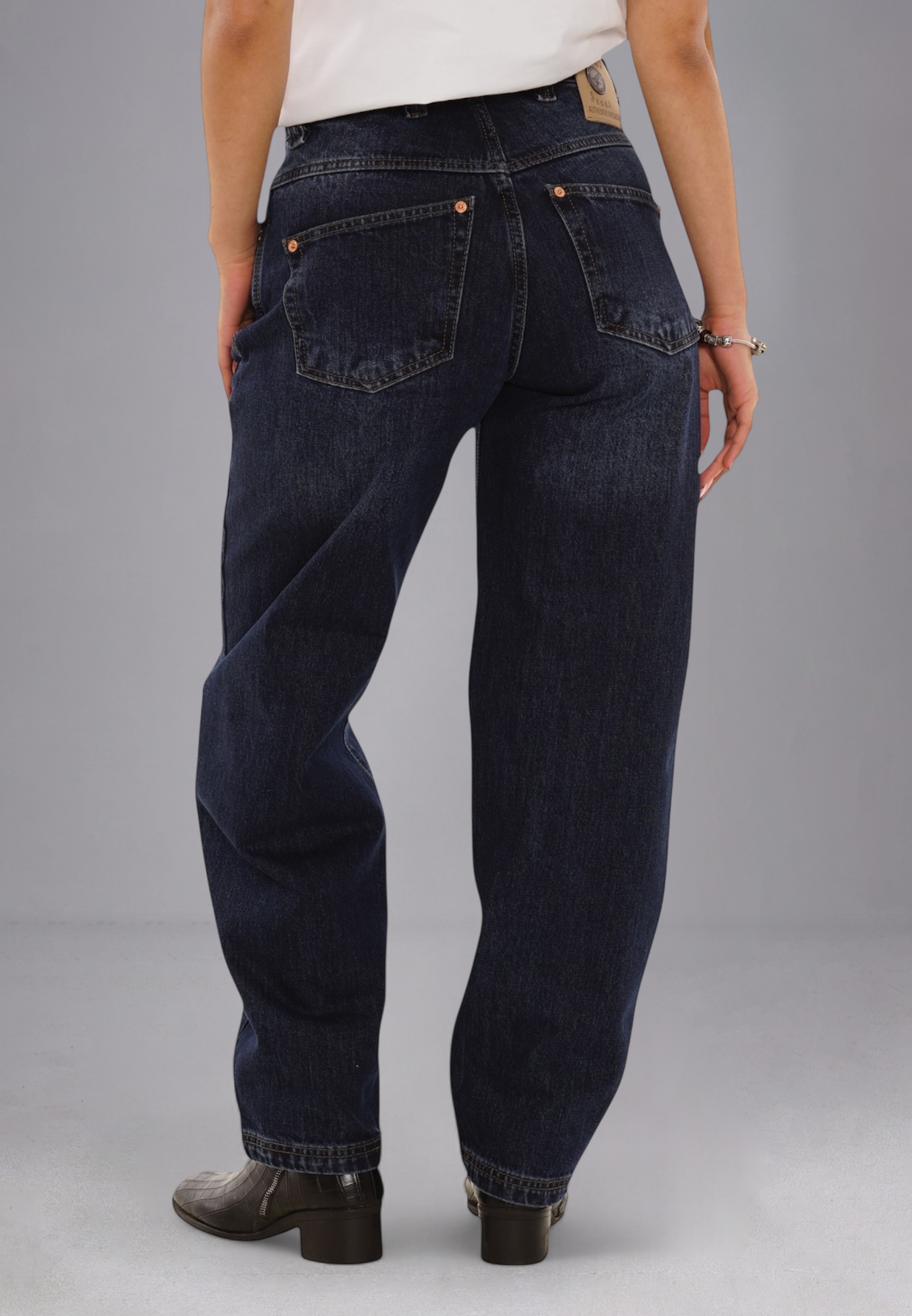 Picaldi Damen Jeans Zicco 471 Hurricane washed dark blue Picaldi Zicco 471 Hurricane Damen Jeans – Loose Tapered Fit Washed Dark Blue W42-L32