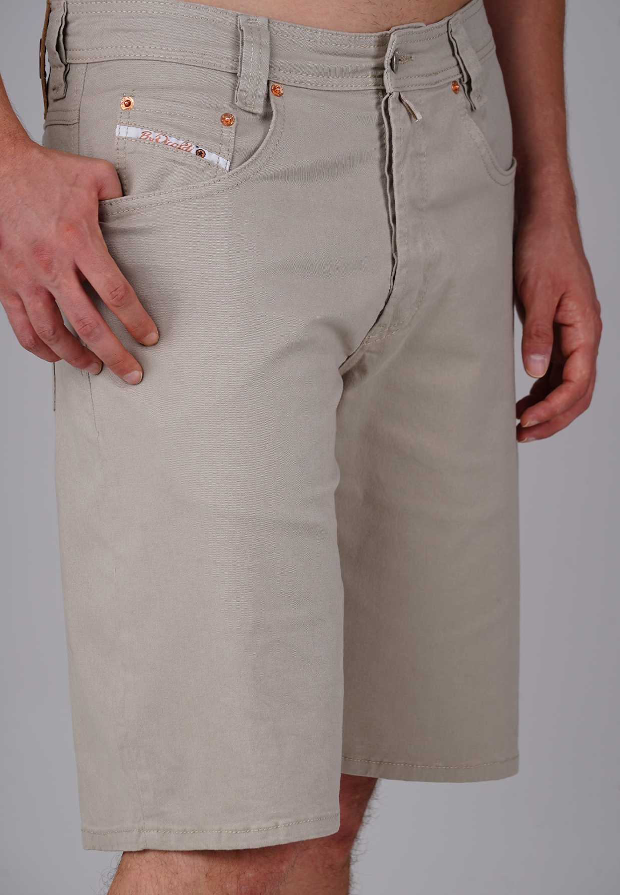 Picaldi Zicco 471 Gabardine Herren Shorts - Relaxed Fit in Desert Sand Picaldi Zicco 471 Gabardine Herren Shorts - Relaxed Fit in Desert Sand W40