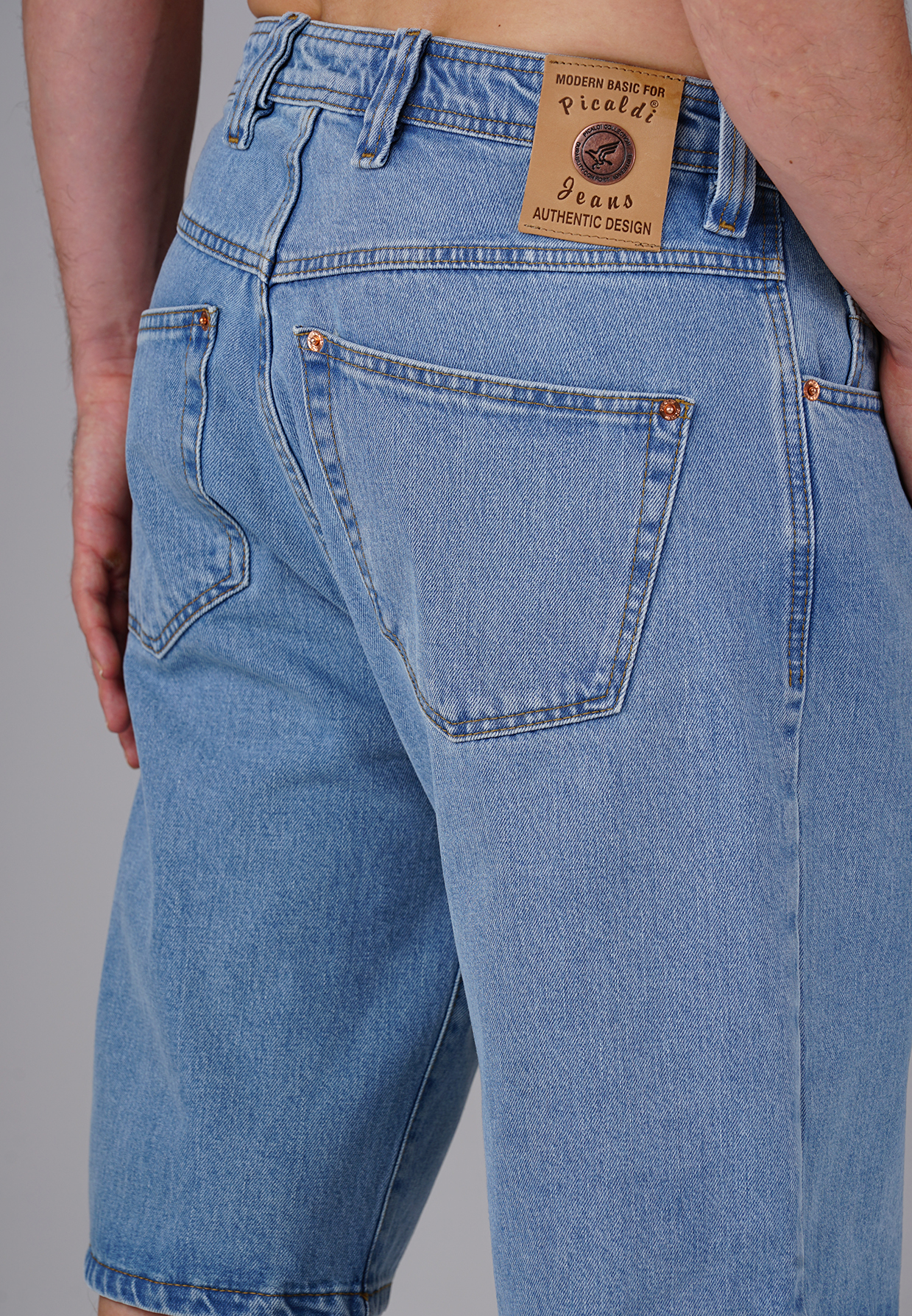 Picaldi Zicco 471 Alonso Herren Jeansshorts - Relaxed Fit in Nordic Blue