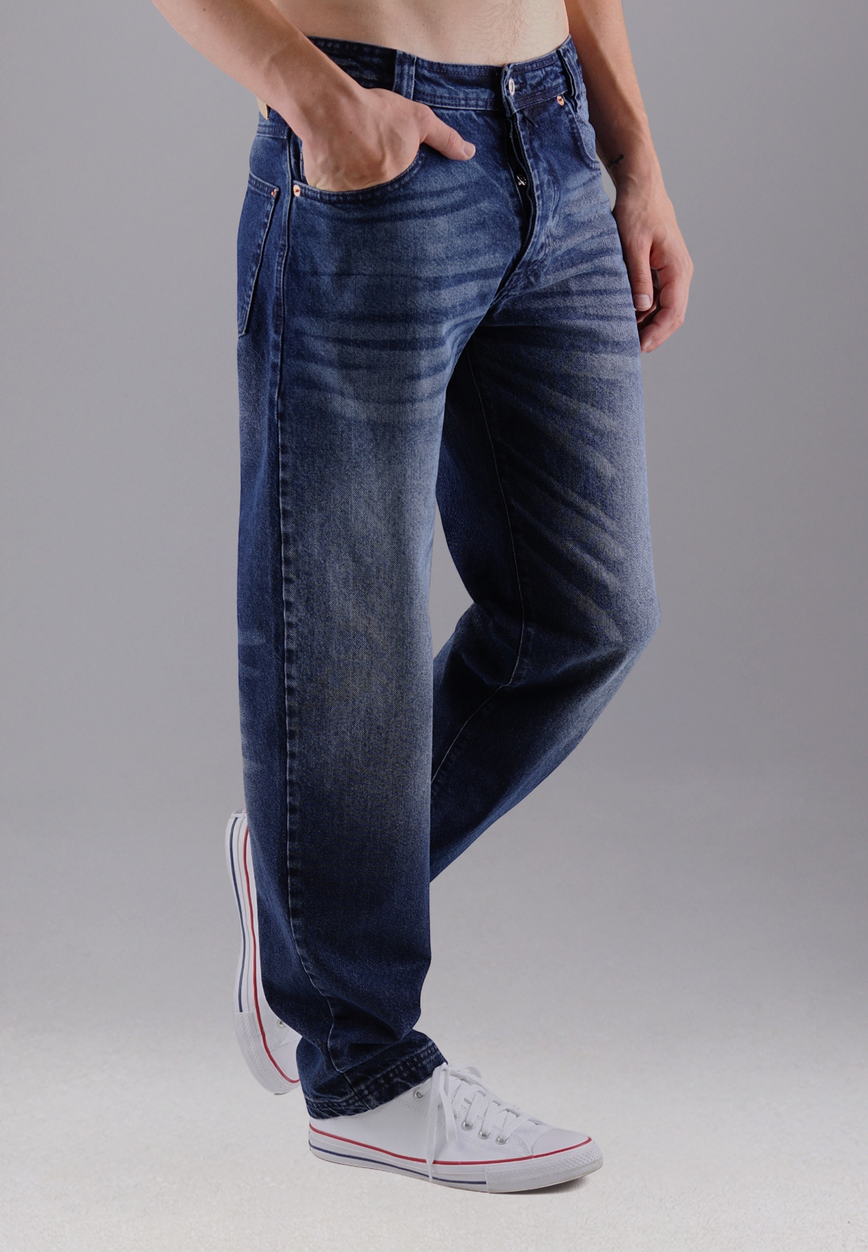 Picaldi Zicco 472 Tansanit Herrenjeans - Relaxed-Karottenschnitt in Marengo Blue