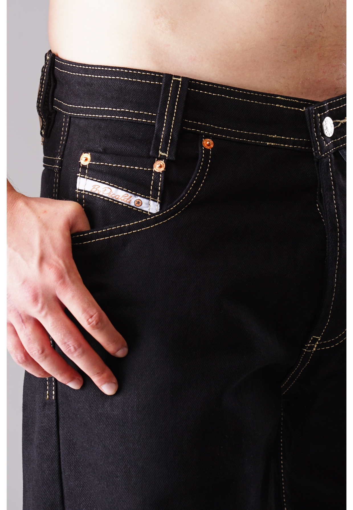 Picaldi Herren Jeans Zicco 472 Whiteline black W46-L32