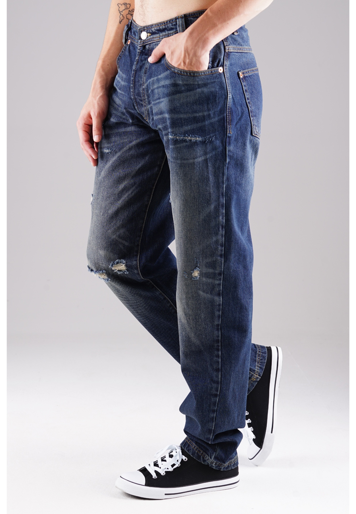 Picaldi Herren Jeans Zicco 472 Austin dark blue dark grey washed W28-L30