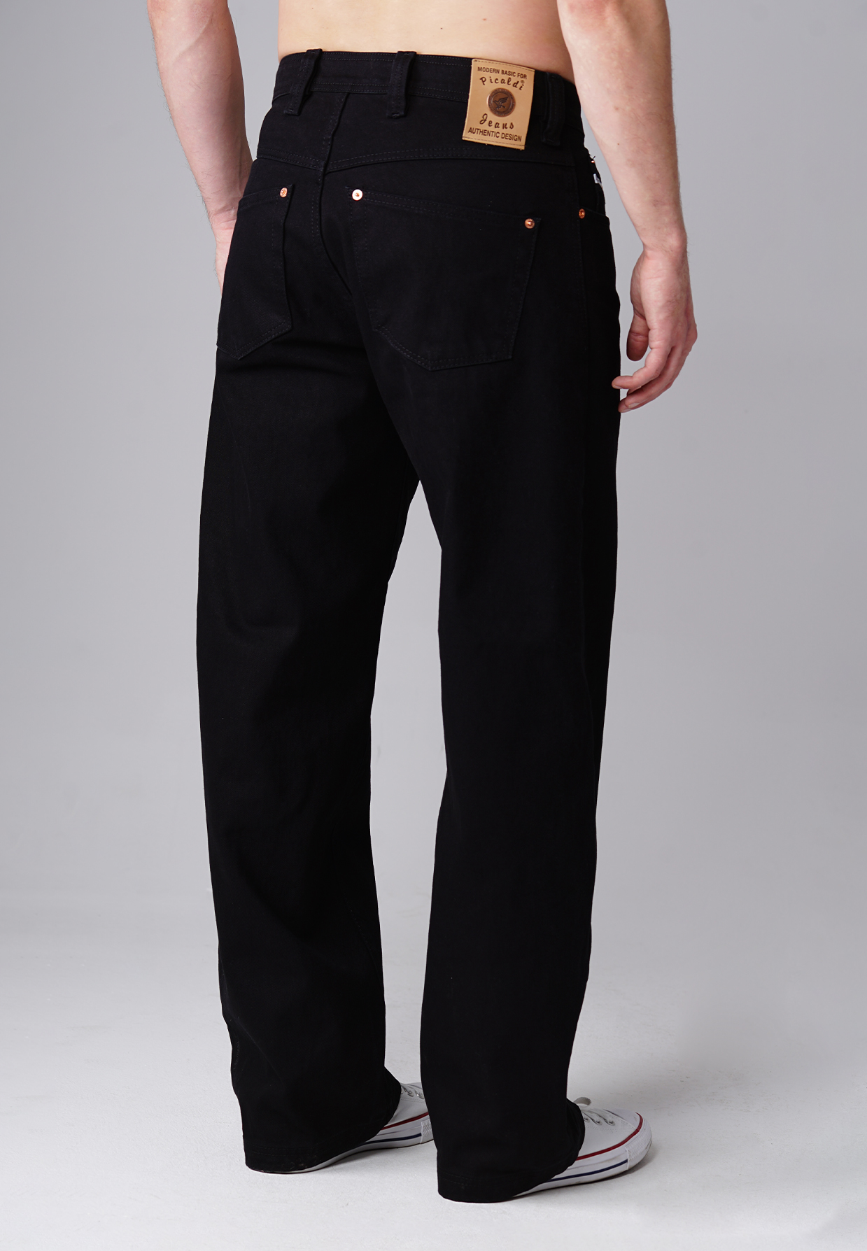 Picaldi Zicco 475 Black Herren Jeans – Baggyschnitt in Clean Black