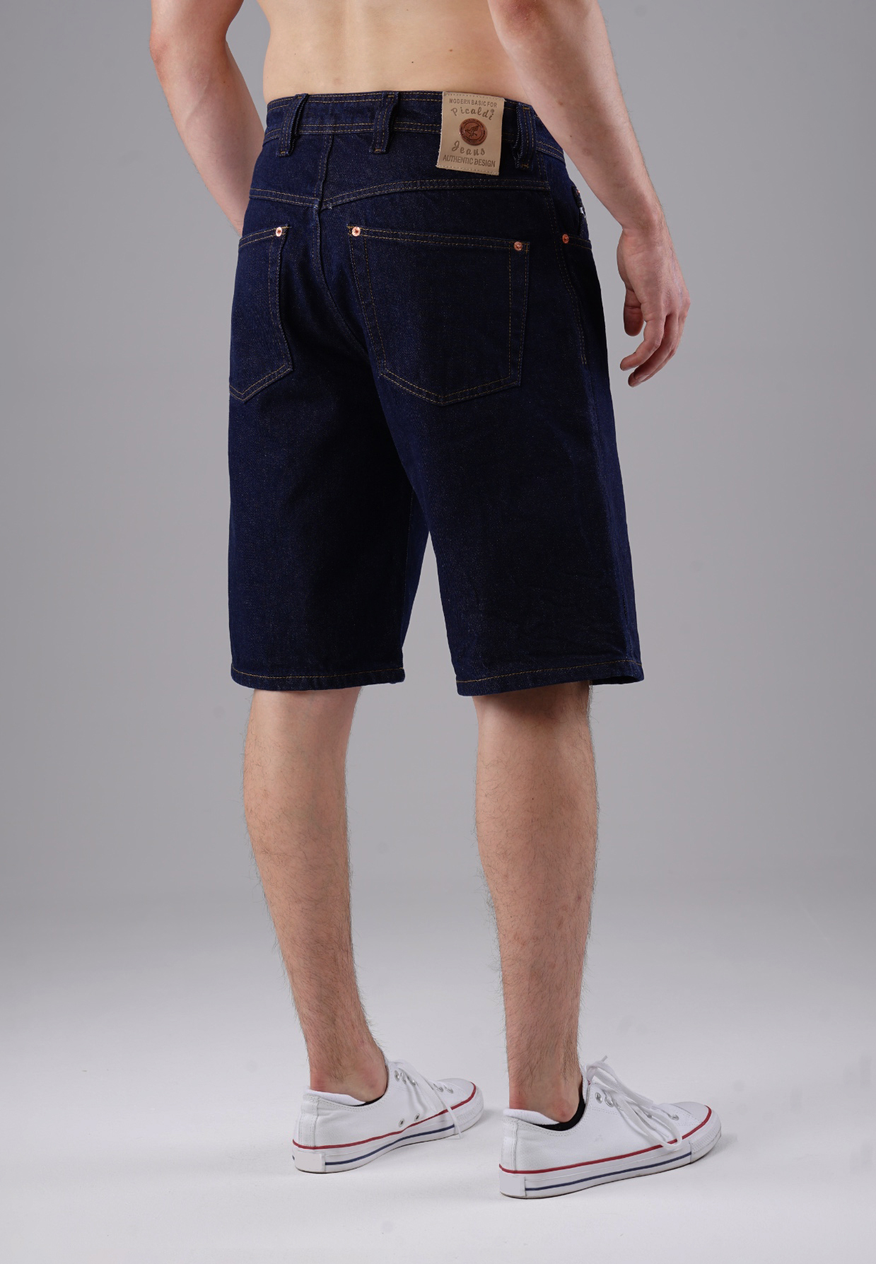 Picaldi Zicco 471 Indigo Herren Jeansshorts - Relaxed Fit in Deep Indigo
